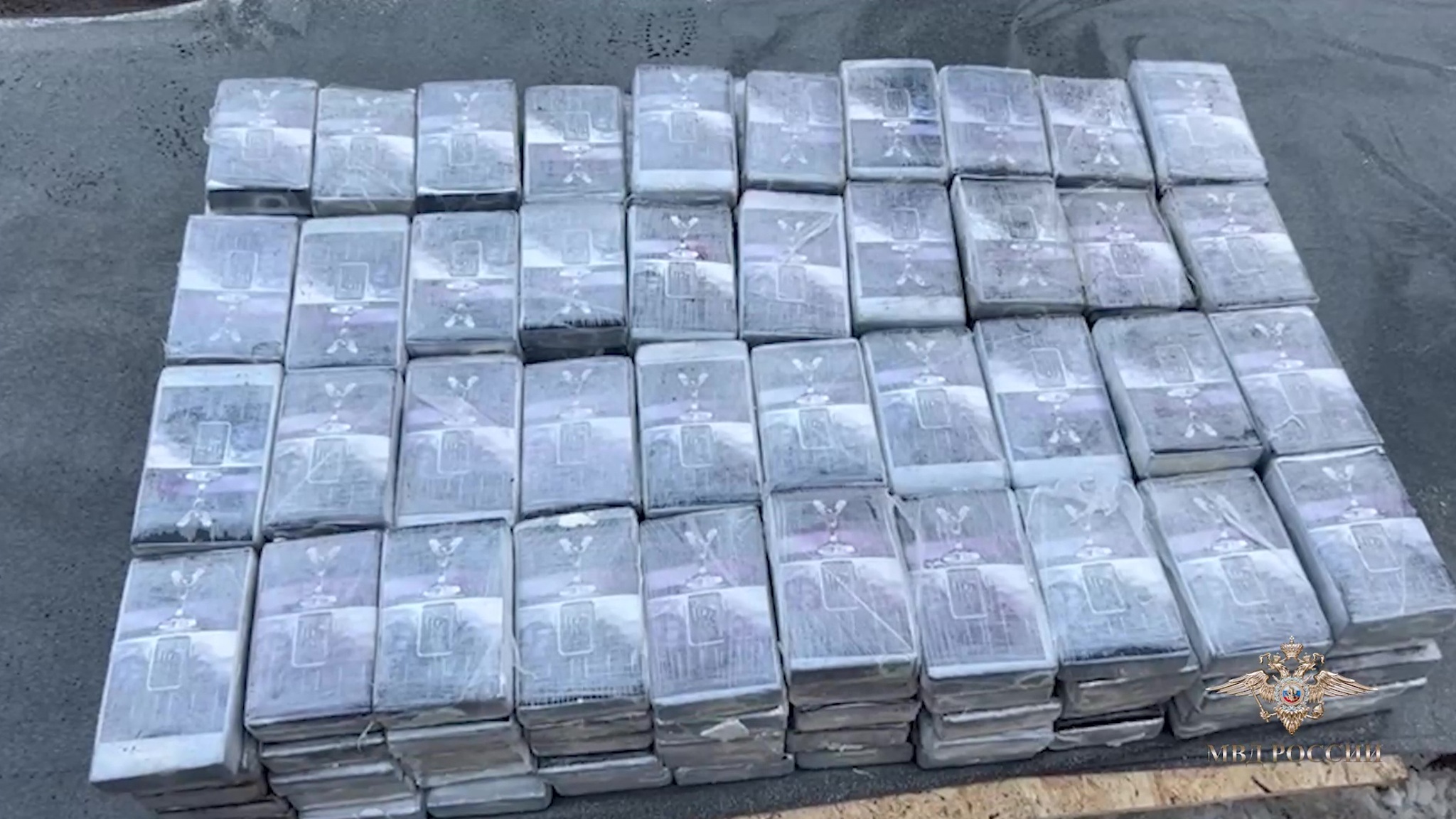 Найденную в Петербурге крупную партию кокаина сняли на видео