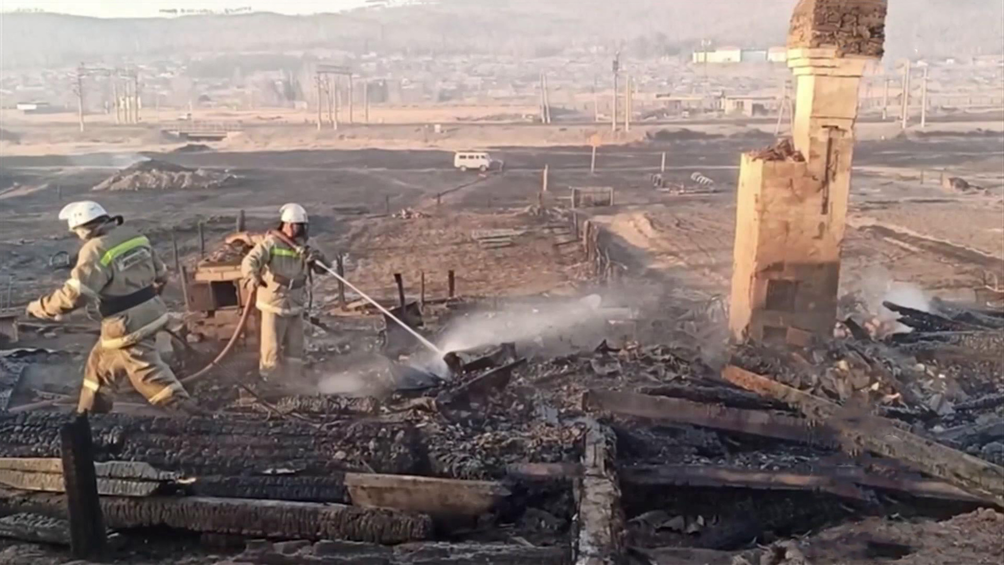 Пожар в забайкальском селе уничтожил 8 строений