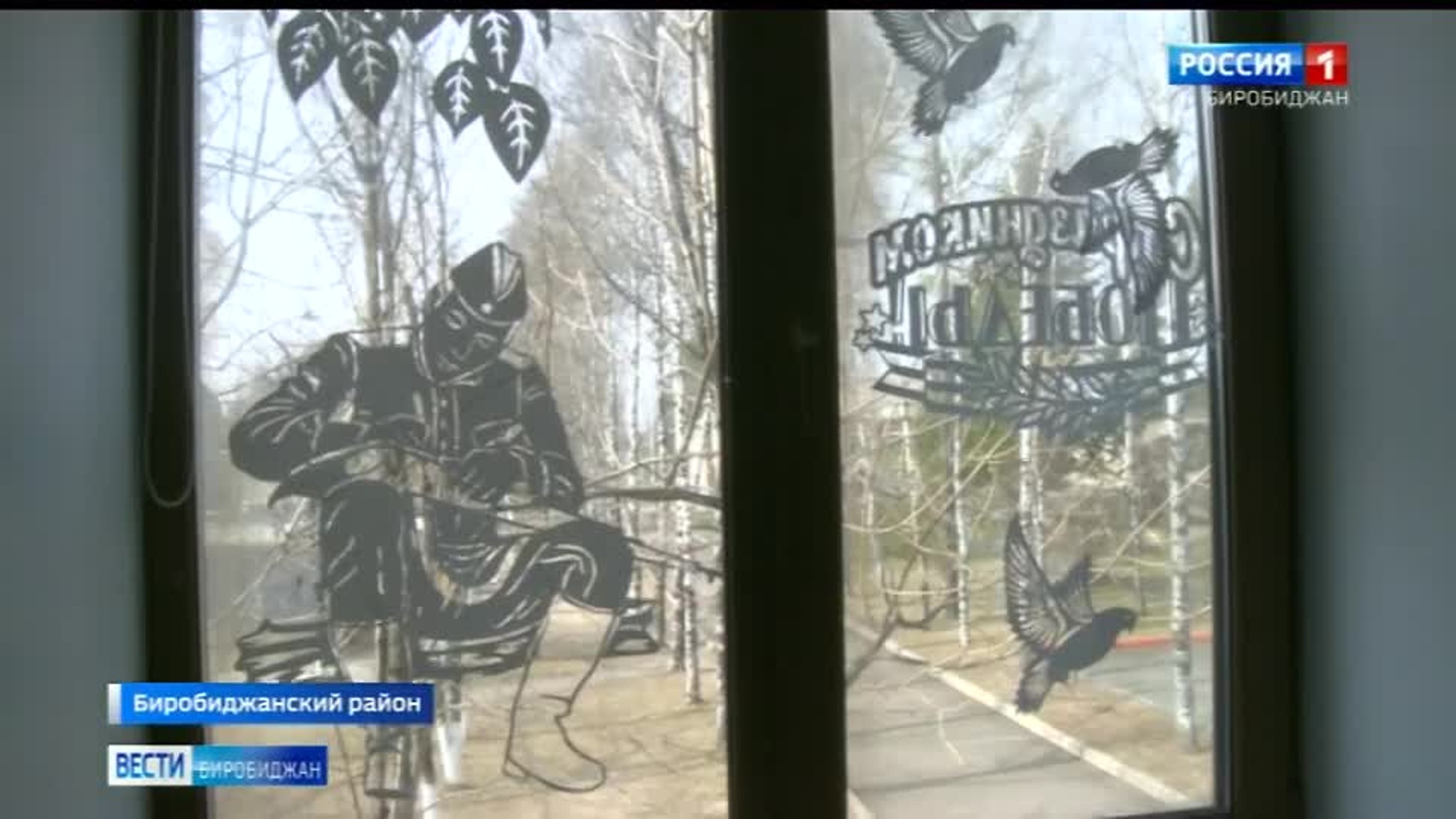 В России продолжается ежегодная патриотическая акция "Окна Победы"