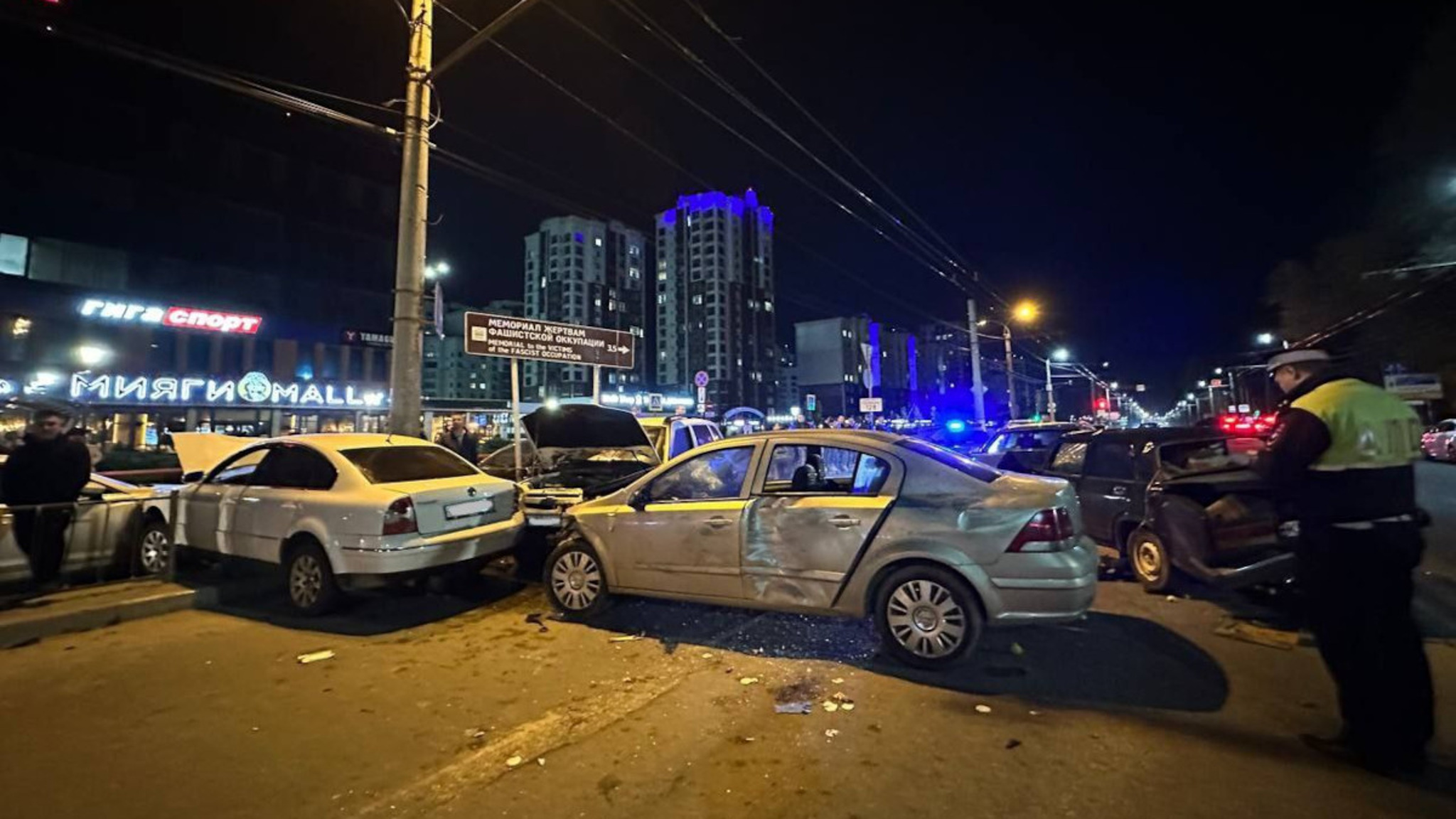 Момент массовой аварии в Крыму попал на видео