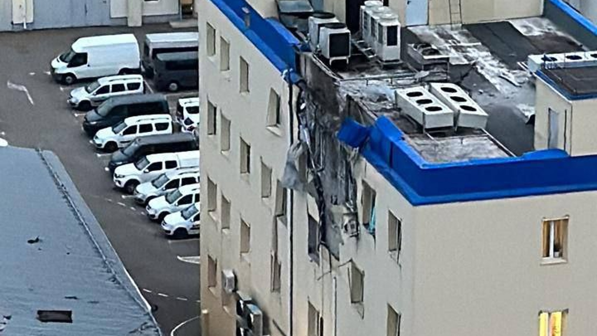 На видео попал момент атаки БПЛА в Краснодаре