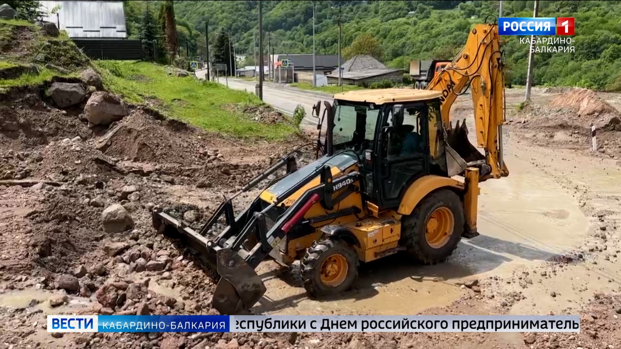В Нижнем Чегеме из-за сильных дождей сошел селевой поток