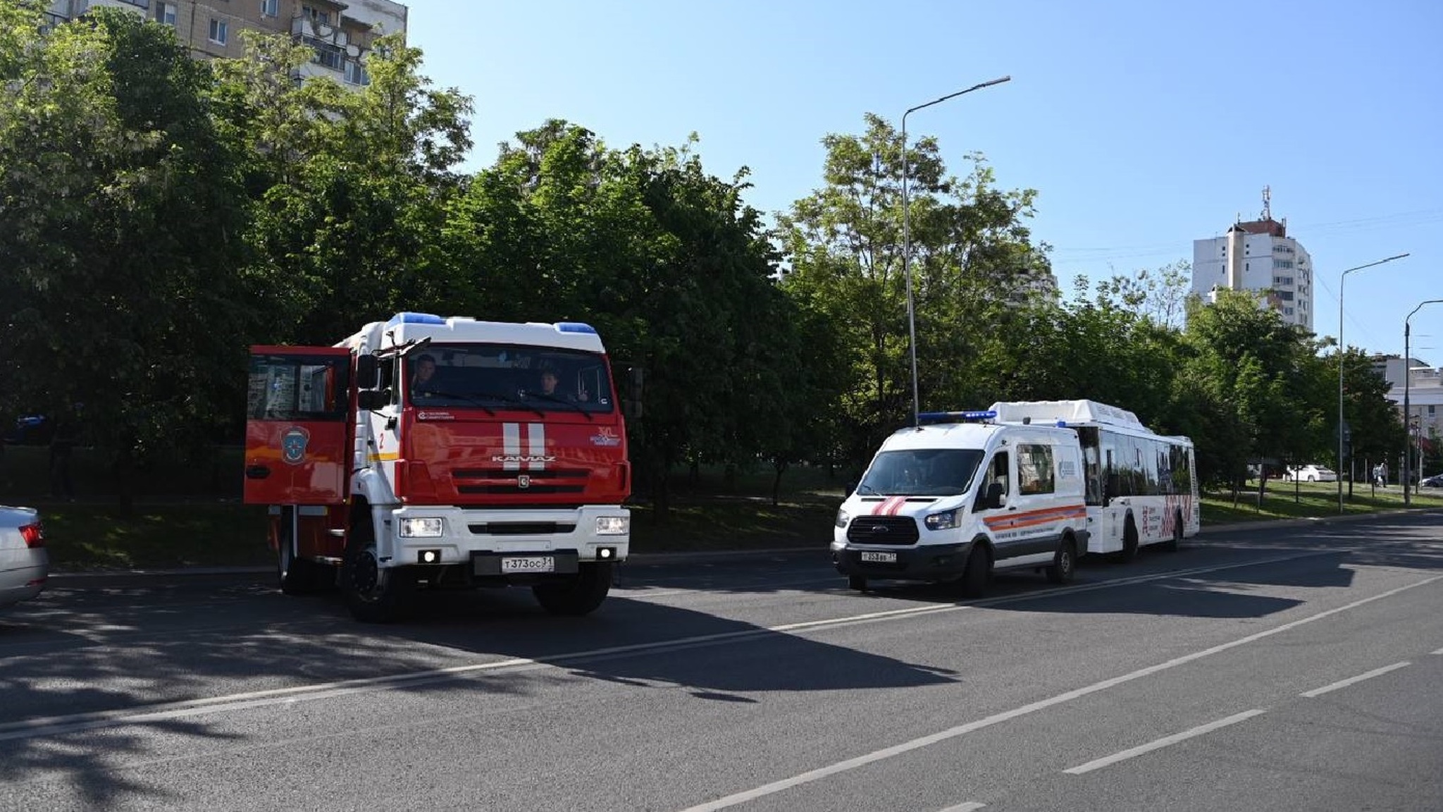 Появились кадры с места взрыва в Белгороде