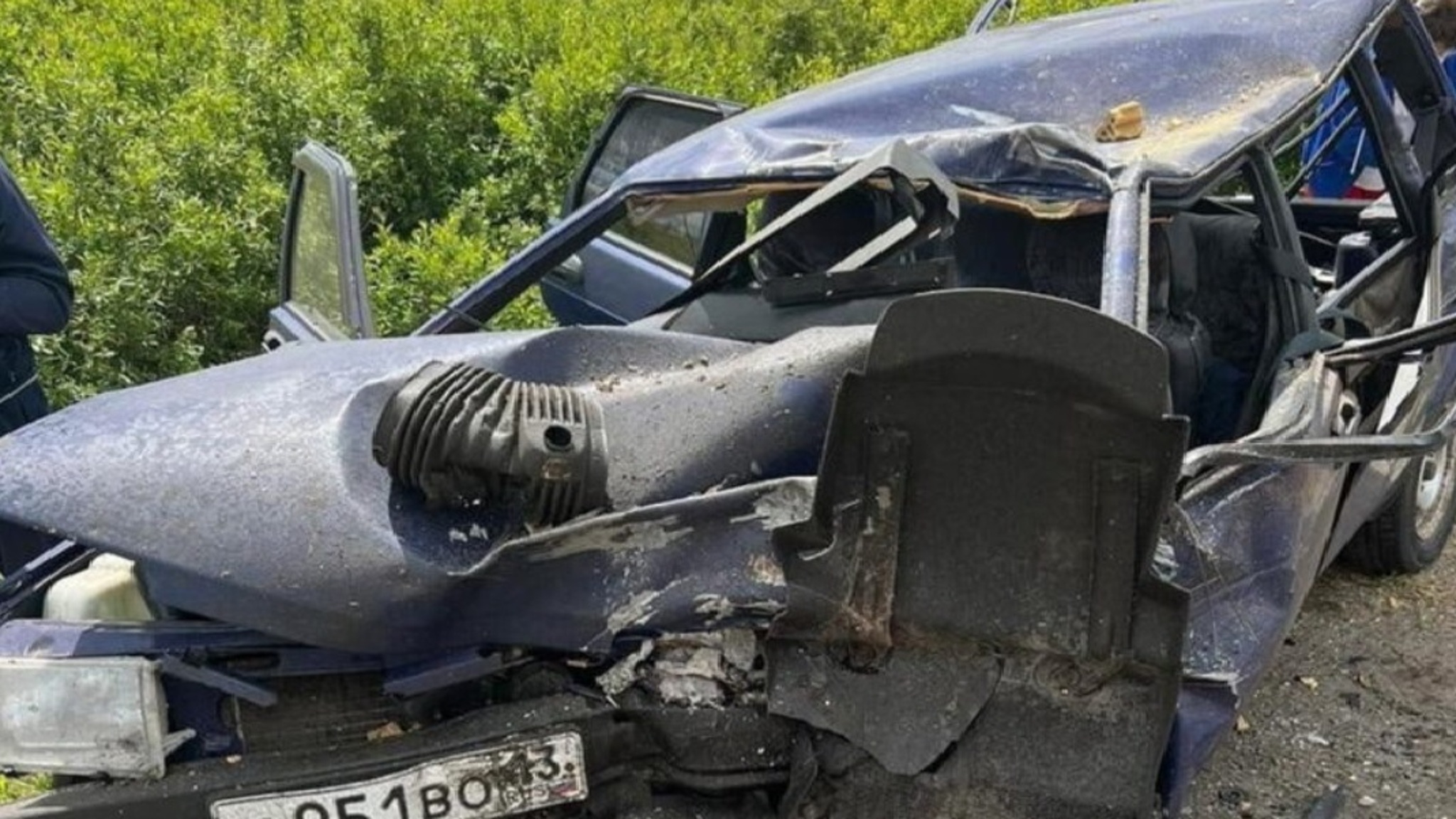 Страшная авария с фурами в Мордовии попала на видео