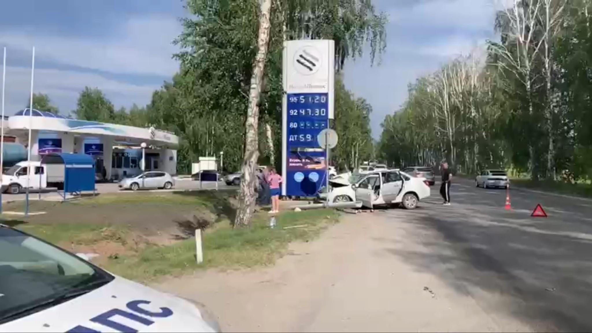Полиция показала последствия смертельного ДТП под Тюменью