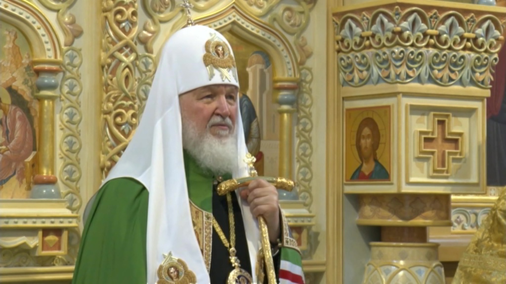 Патриарх Кирилл возглавил первое богослужение в новом храме в Калининграде