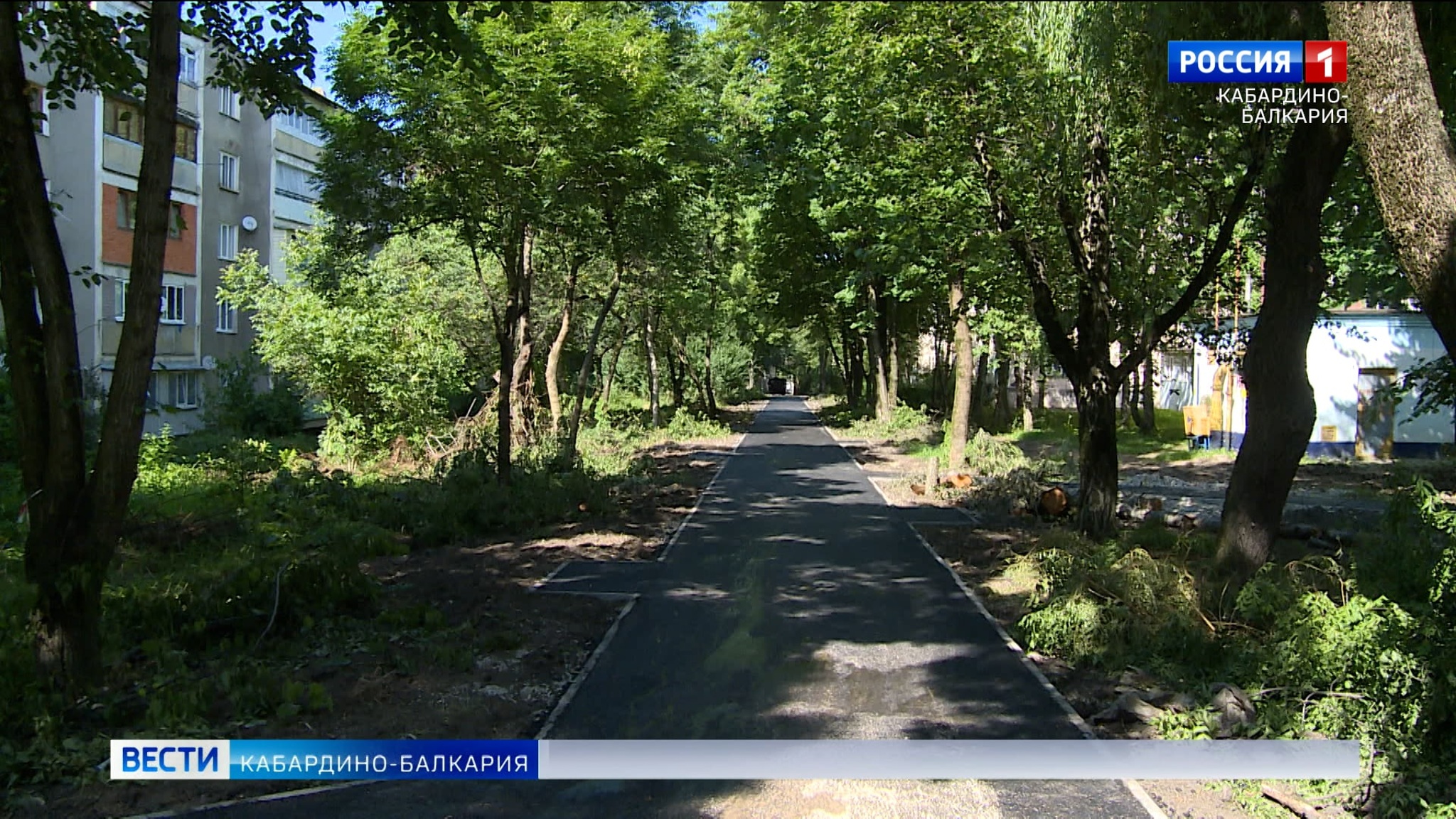 В Нальчике реконструируют аллею по улице Тарчокова