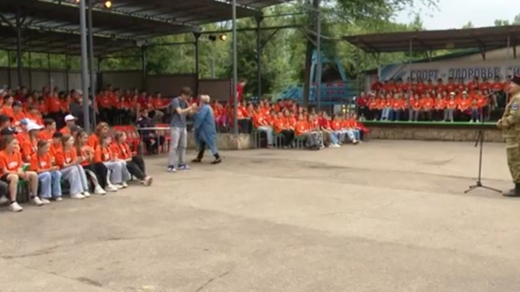 В детский лагерь "Березка" приехали представители Саратовского отделения Всероссийской Ассоциации Героев России