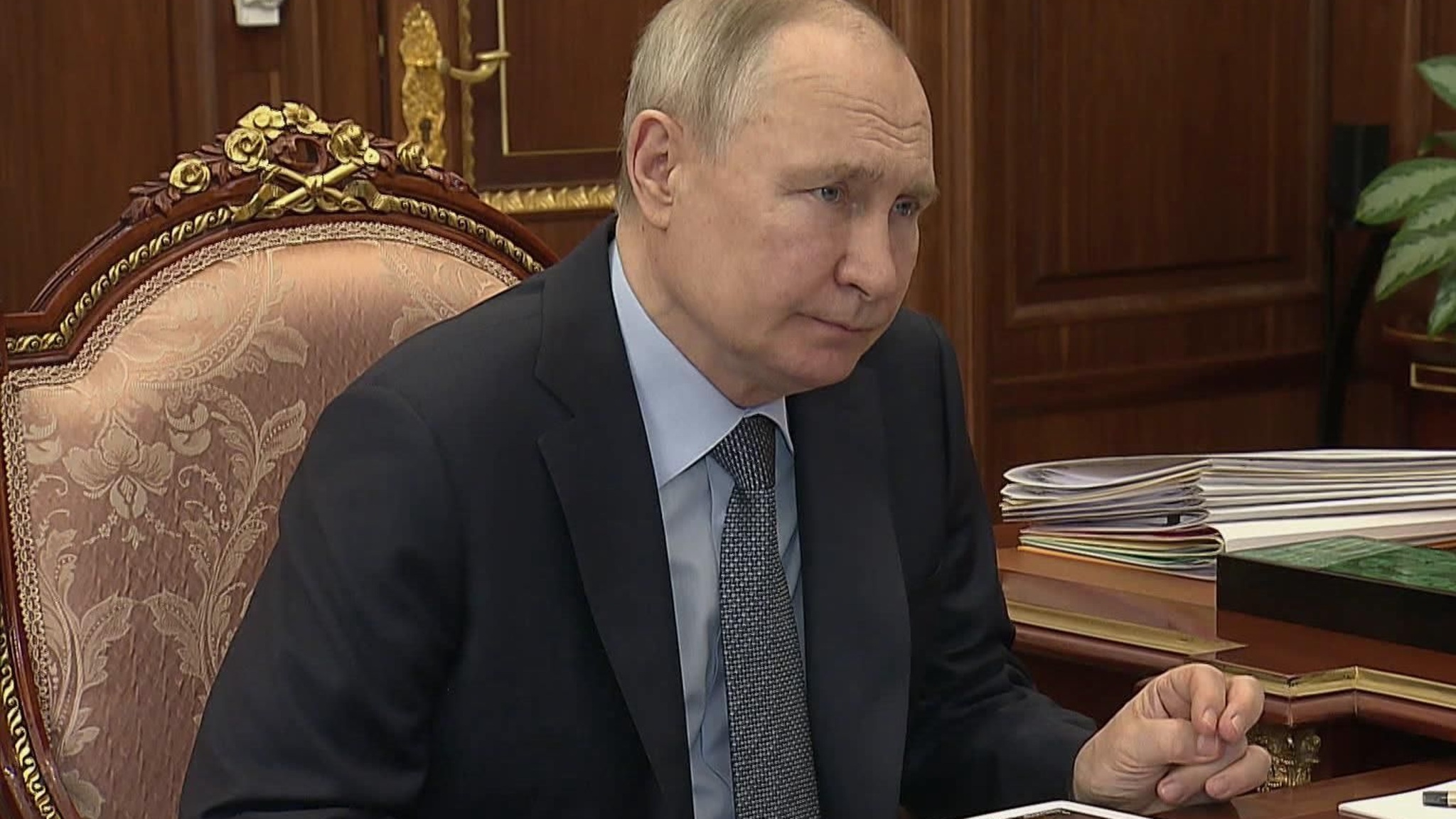 Президент России Владимир Путин провел встречу с министром культуры Ольгой Любимовой