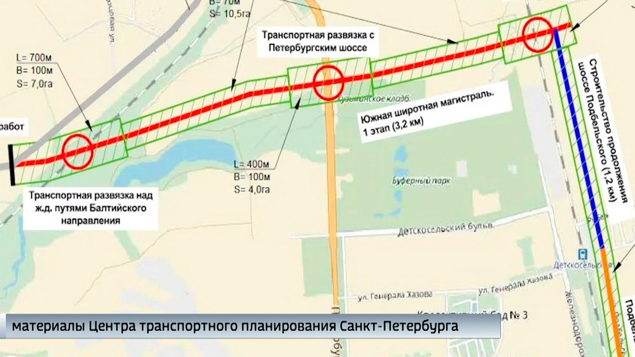 В Петербурге начинают строить Южную широтную магистраль