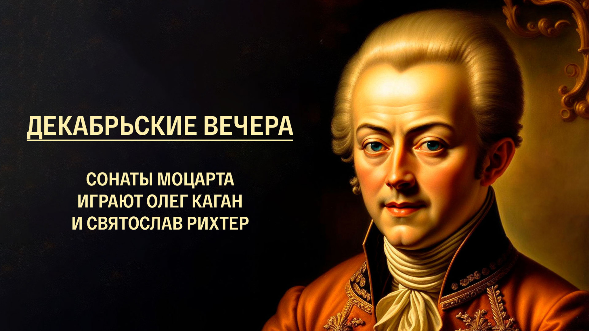 Декабрьские вечера. Сонаты Моцарта играют Олег Каган и Святослав Рихтер