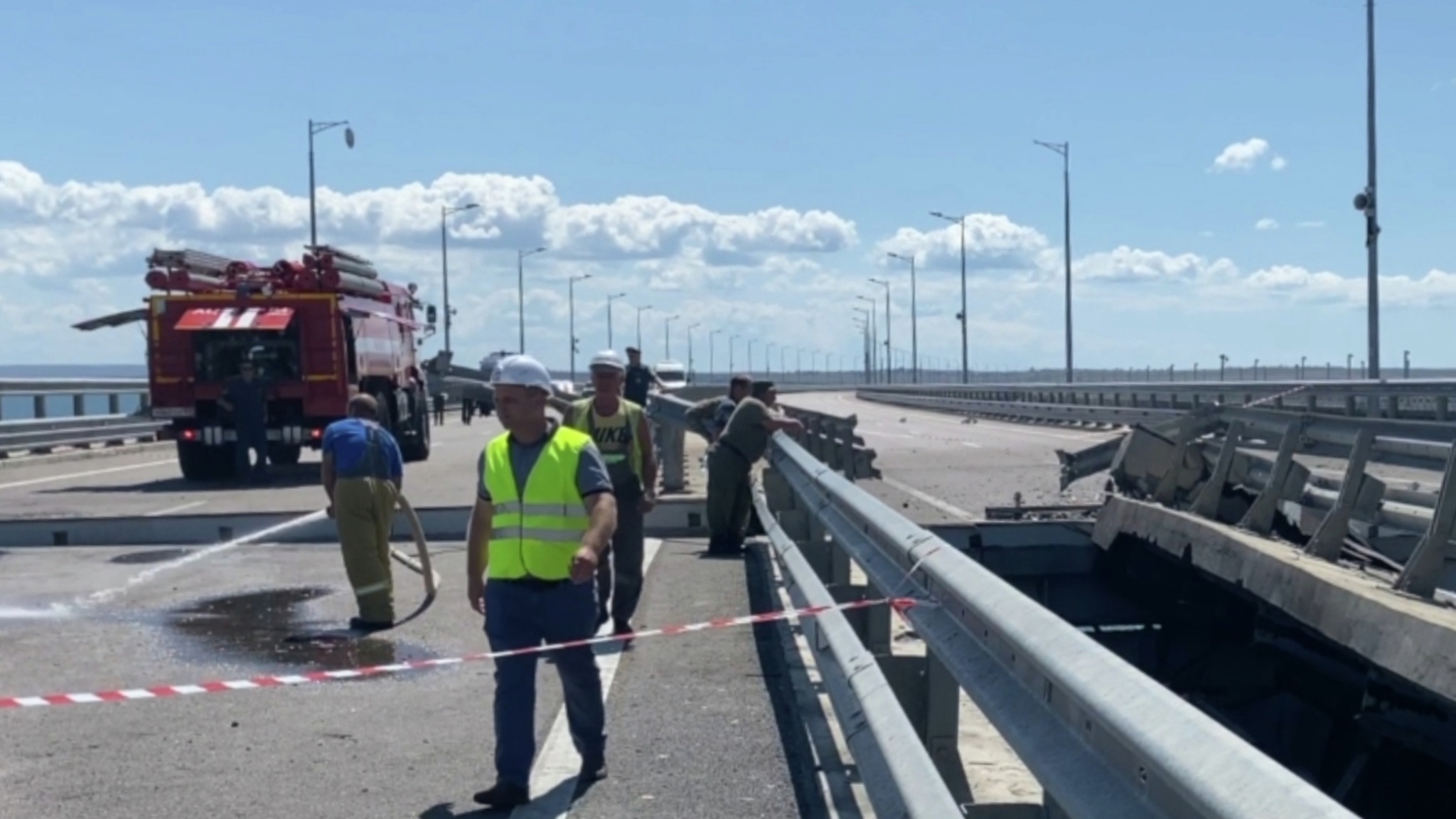 Обстановка в районе Крымского моста и хронология теракта