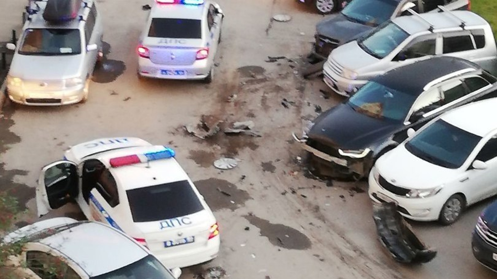 Таранившего машины владельца Porsche задержали со стрельбой