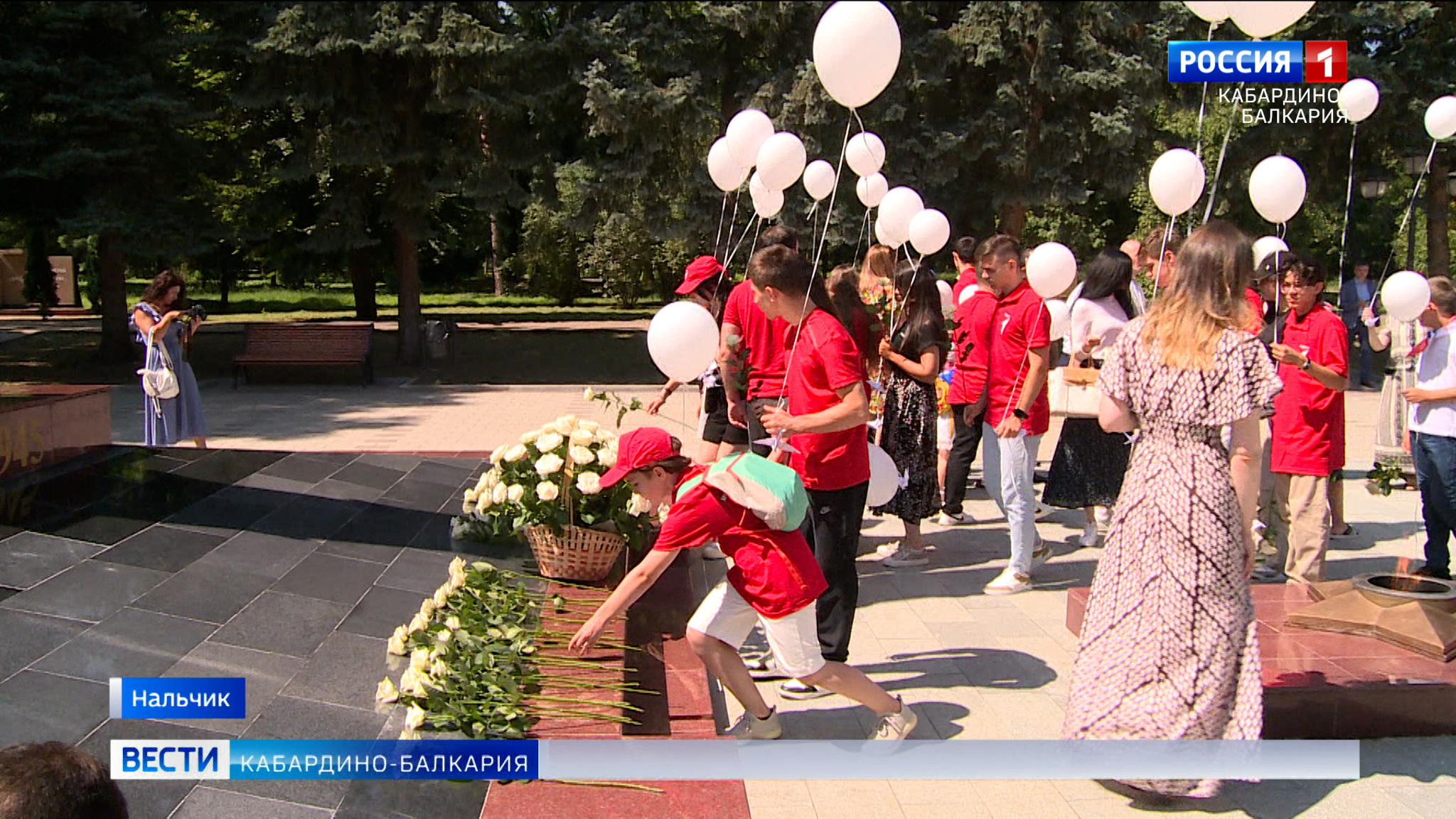В Нальчике возложили цветы в память о детях-жертвах войны на Донбасе