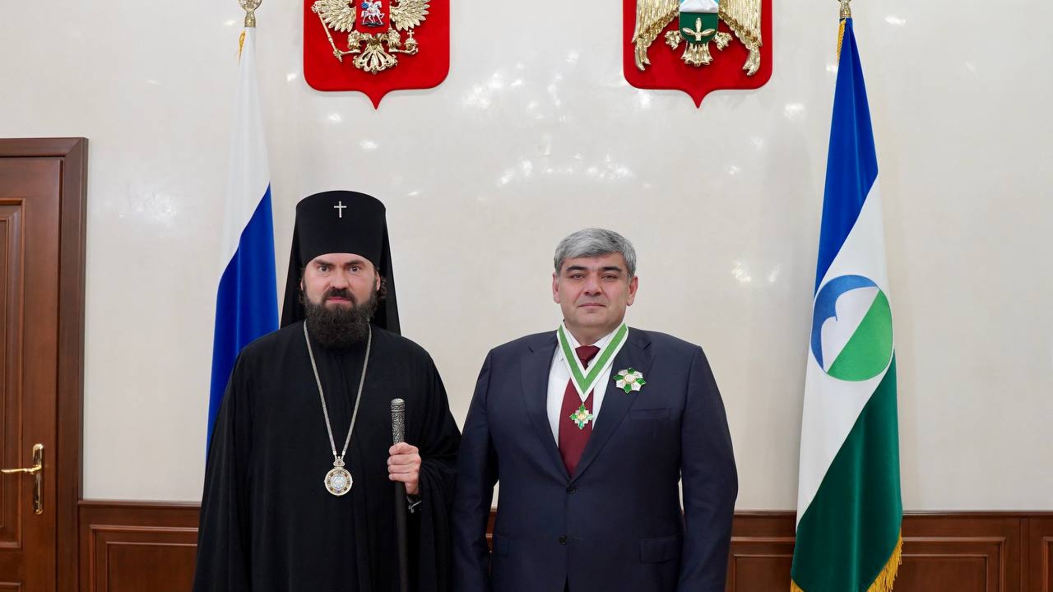 Казбек Коков в Нальчике встретился с архиепископом Пятигорским и Черкесским Феофилактом