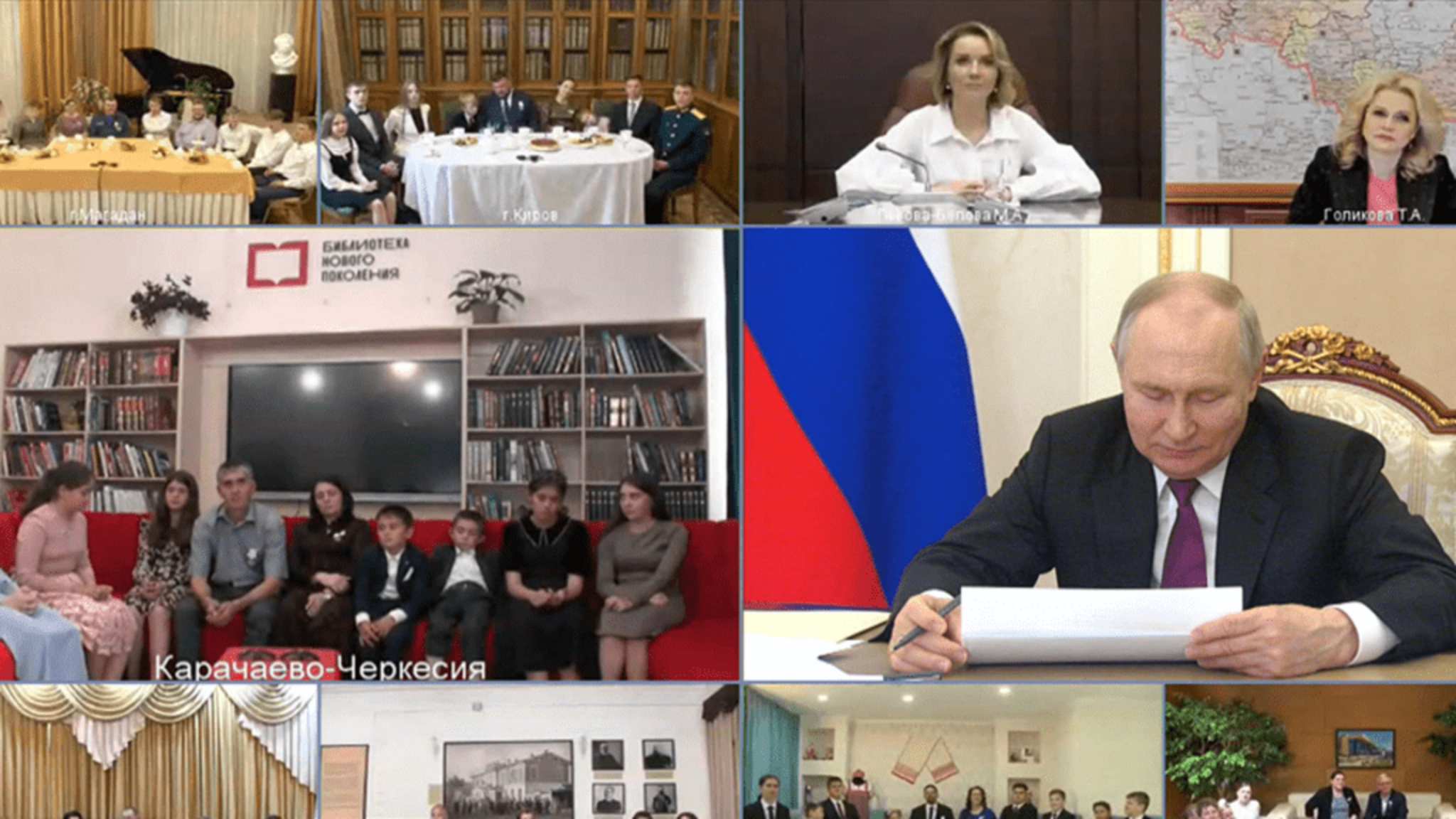 Рашид Темрезов рассказал о встрече Владимира Путина с многодетной семьёй из Карачаево-Черкесии