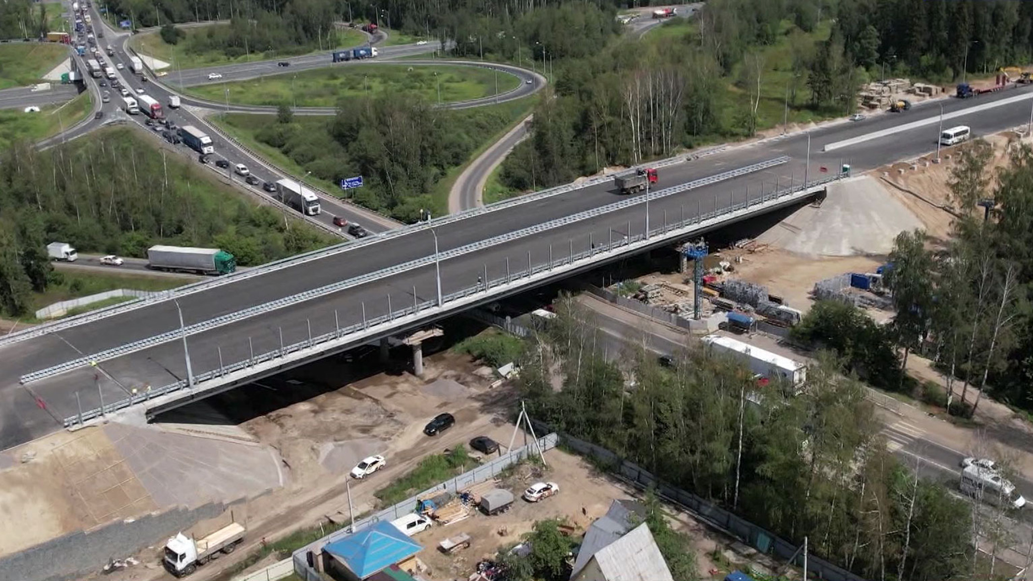 Участок трассы М12 в Подмосковье запустят осенью
