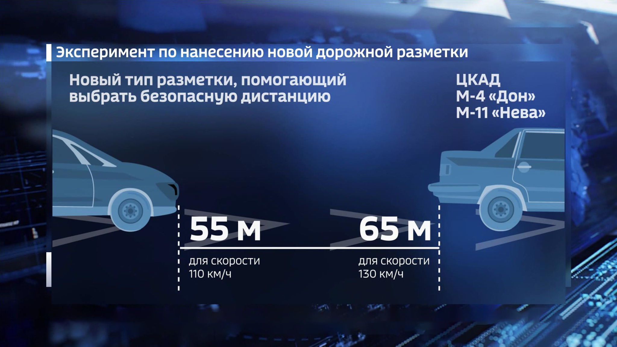 Новая разметка поможет держать безопасную дистанцию