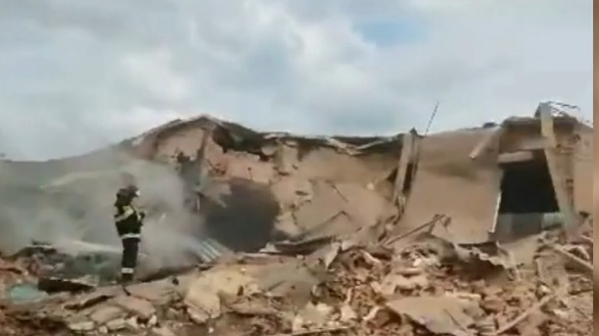 Появилось видео эпицентра взрыва в Сергиевом Посаде