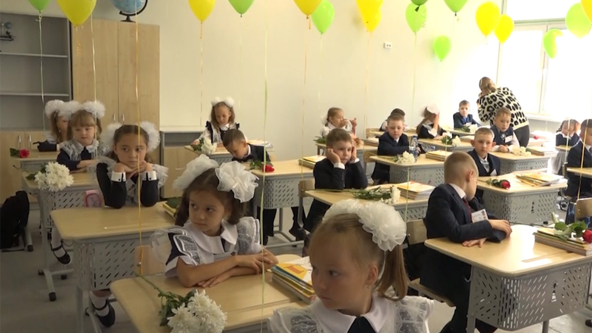 В школе №55 в микрорайоне Каштак в Чите прозвенел первый звонок