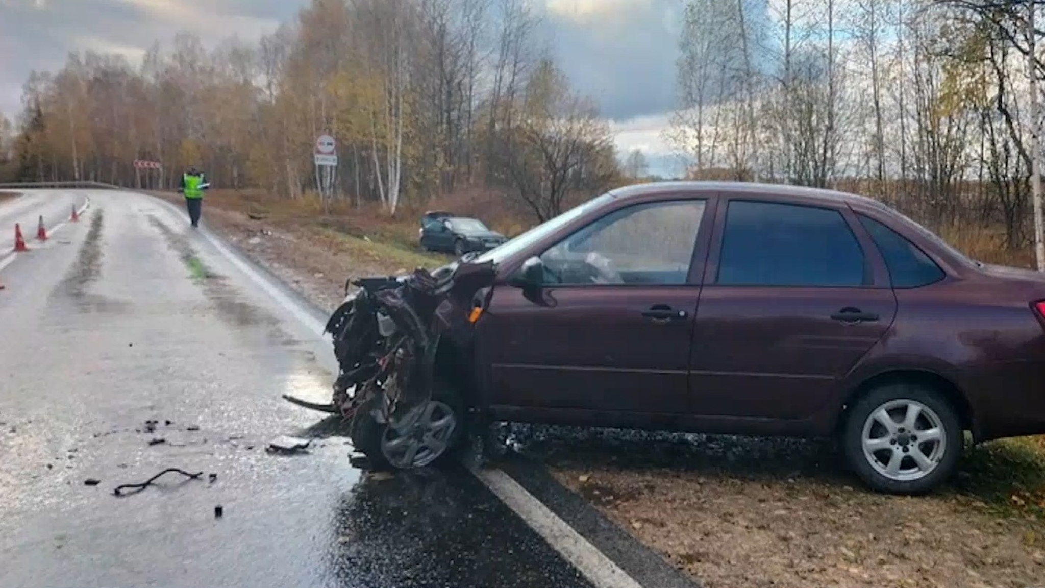 Два человека пострадали при столкновении автомобилей на трассе в Марий Эл