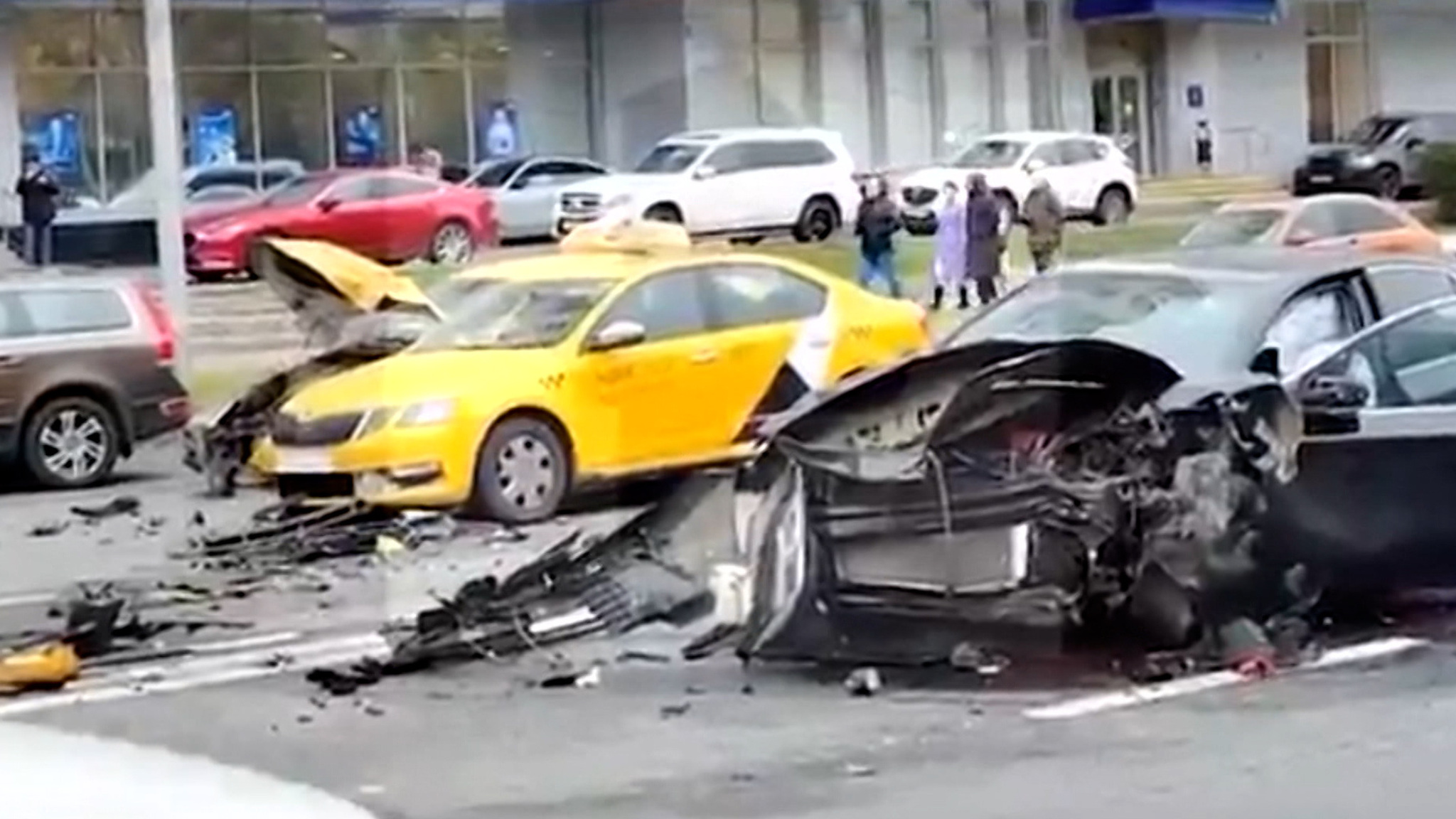 Массовая авария в центре Москвы