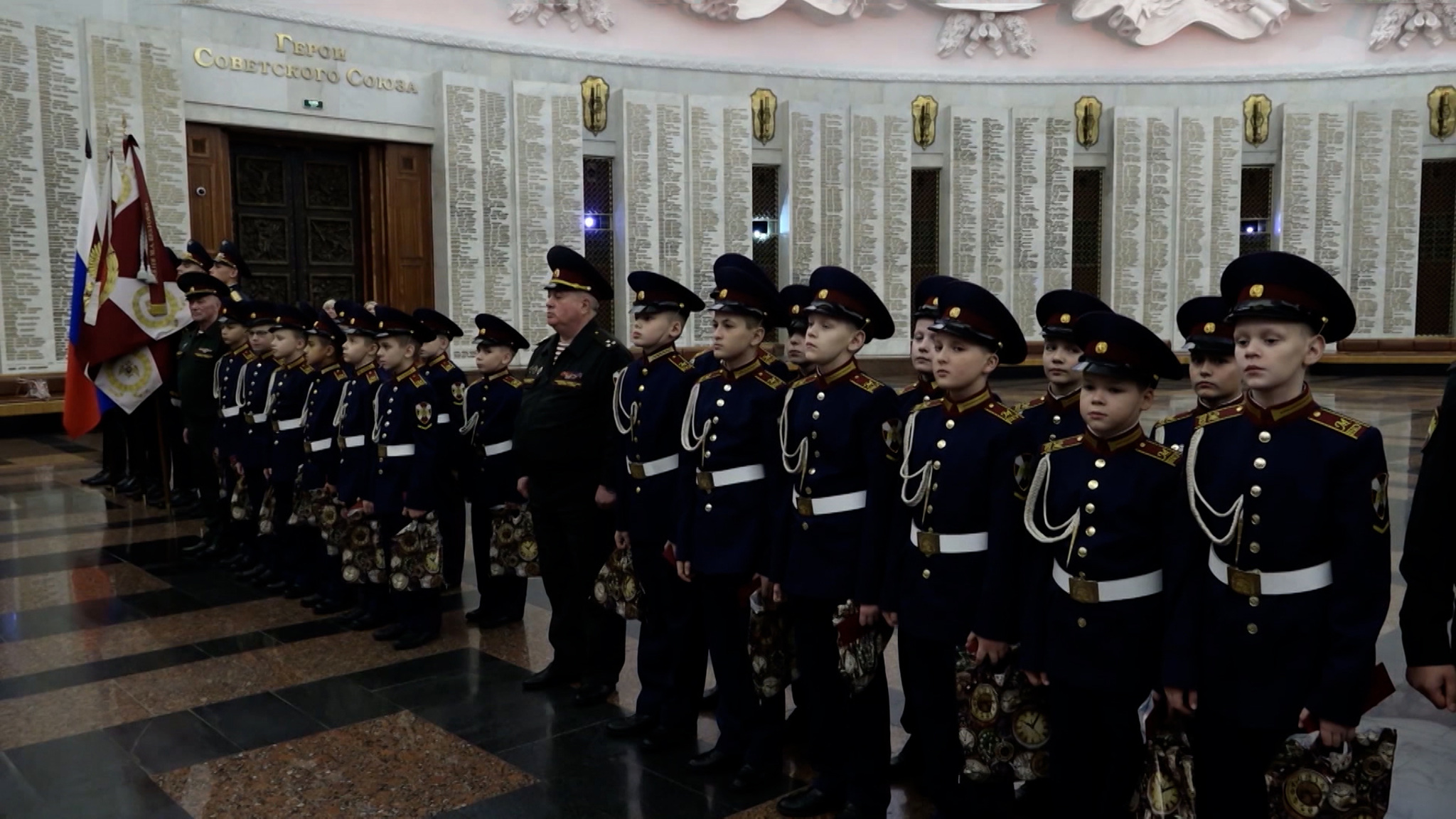 Торжественный прием в кадеты на Поклонной горе