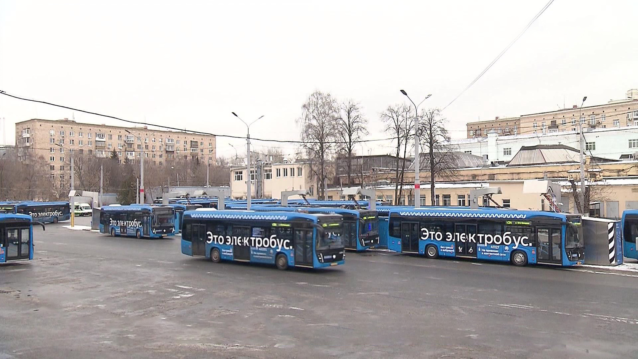 Общественный транспорт Москвы пополнили электробусы