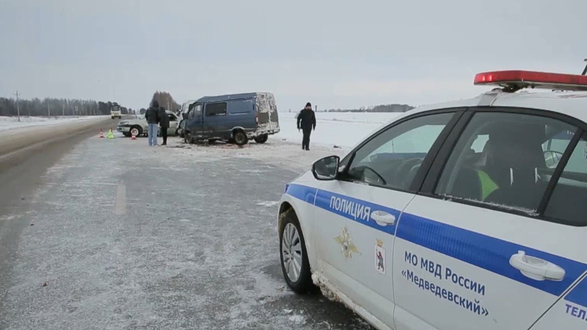 Сегодня в Медведевском районе произошло смертельное ДТП