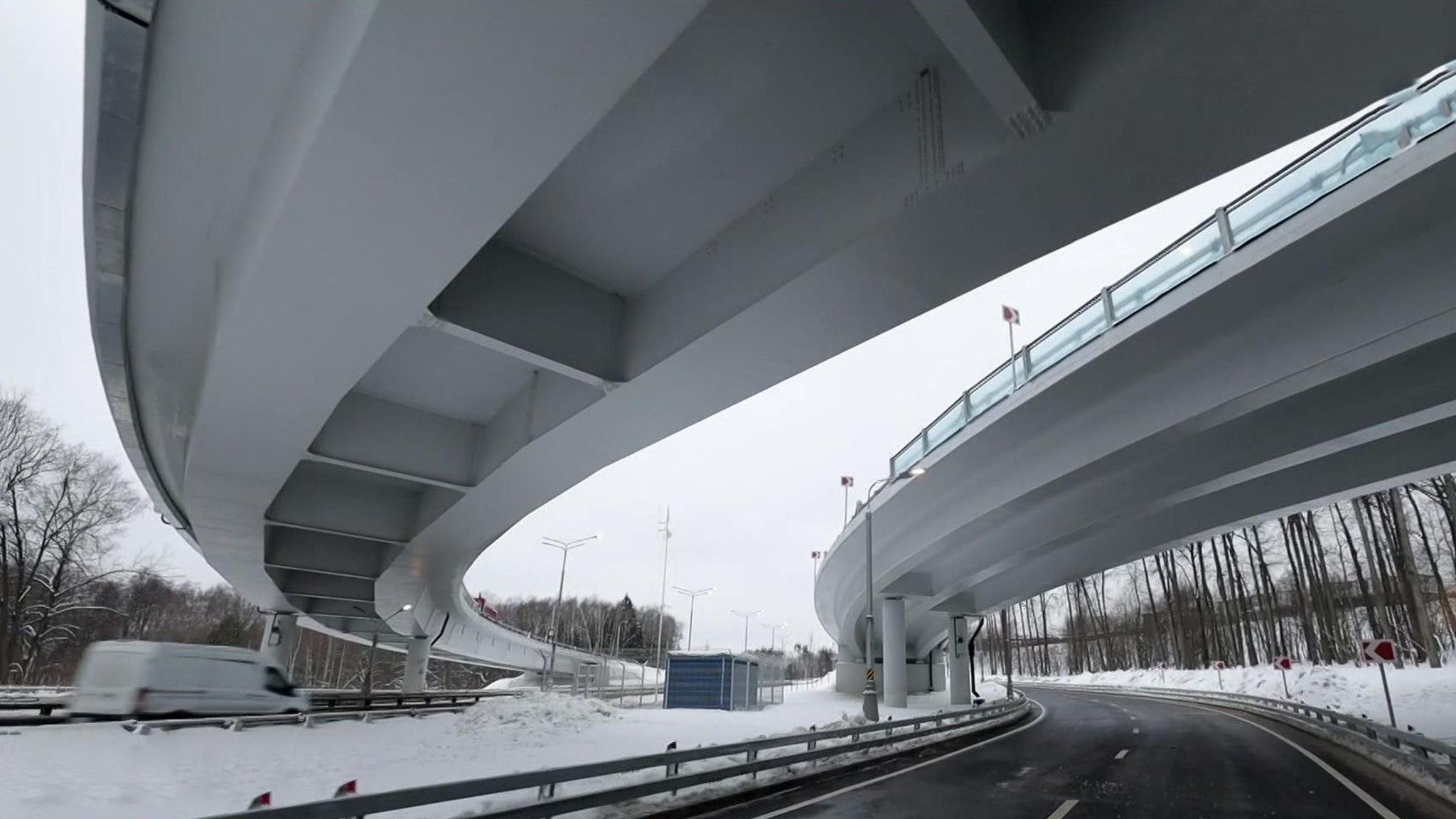Собянин открыл два путепровода на юге Москвы