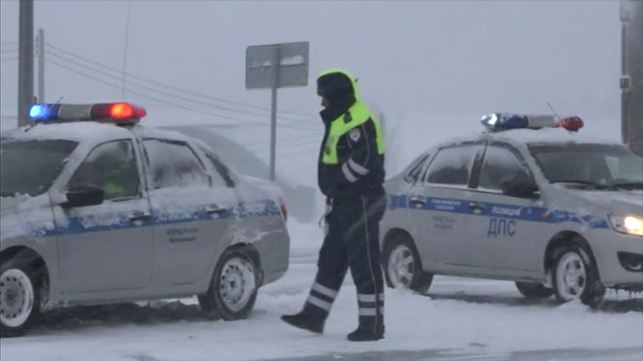 Оренбург заметает снегом. "Ольга " тут ни при чем