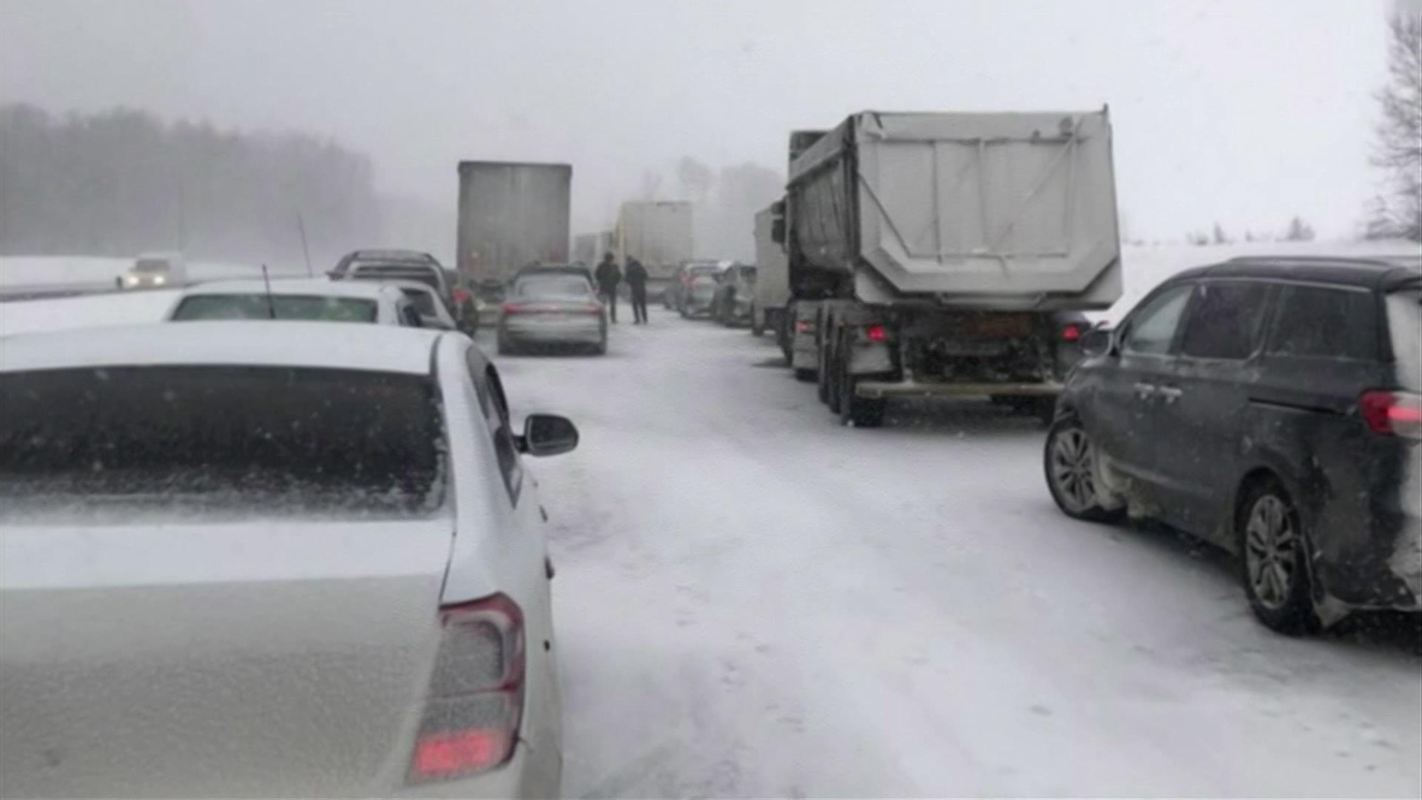 Массовая авария произошла в Подмосковье