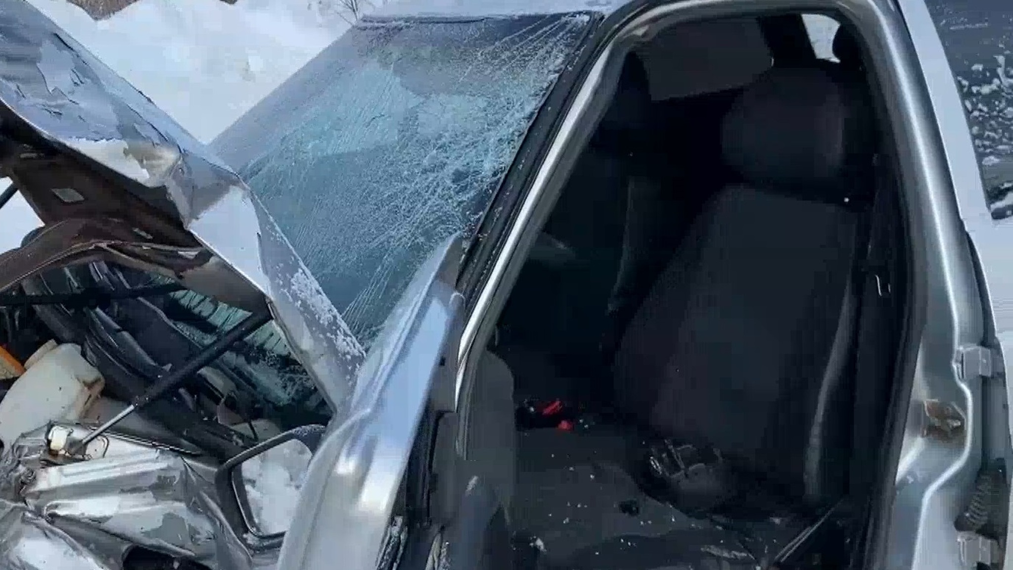 Два отечественных автомобиля столкнулись сегодня утром в Медведевском районе