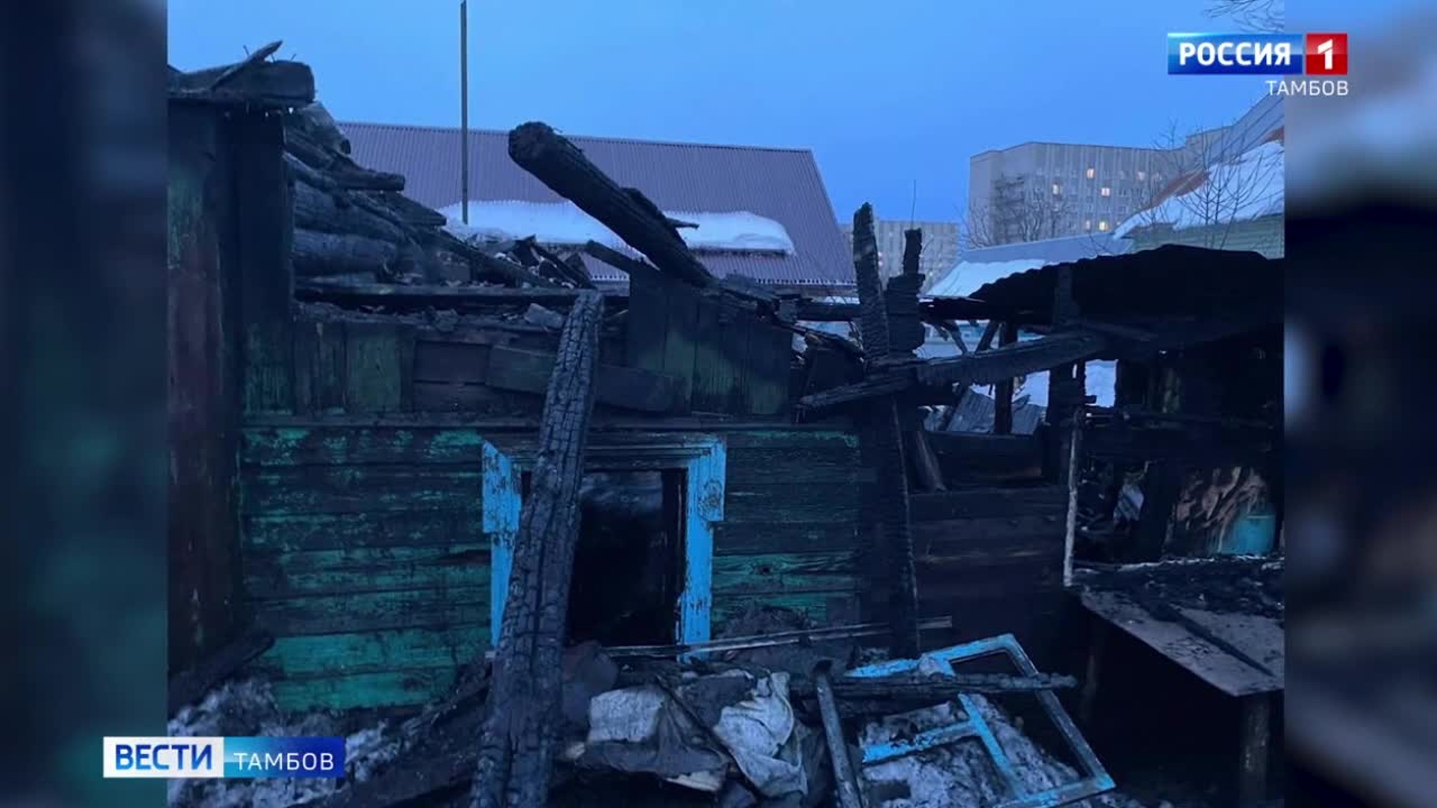 При пожаре дома в Мичуринске погиб отец и сын