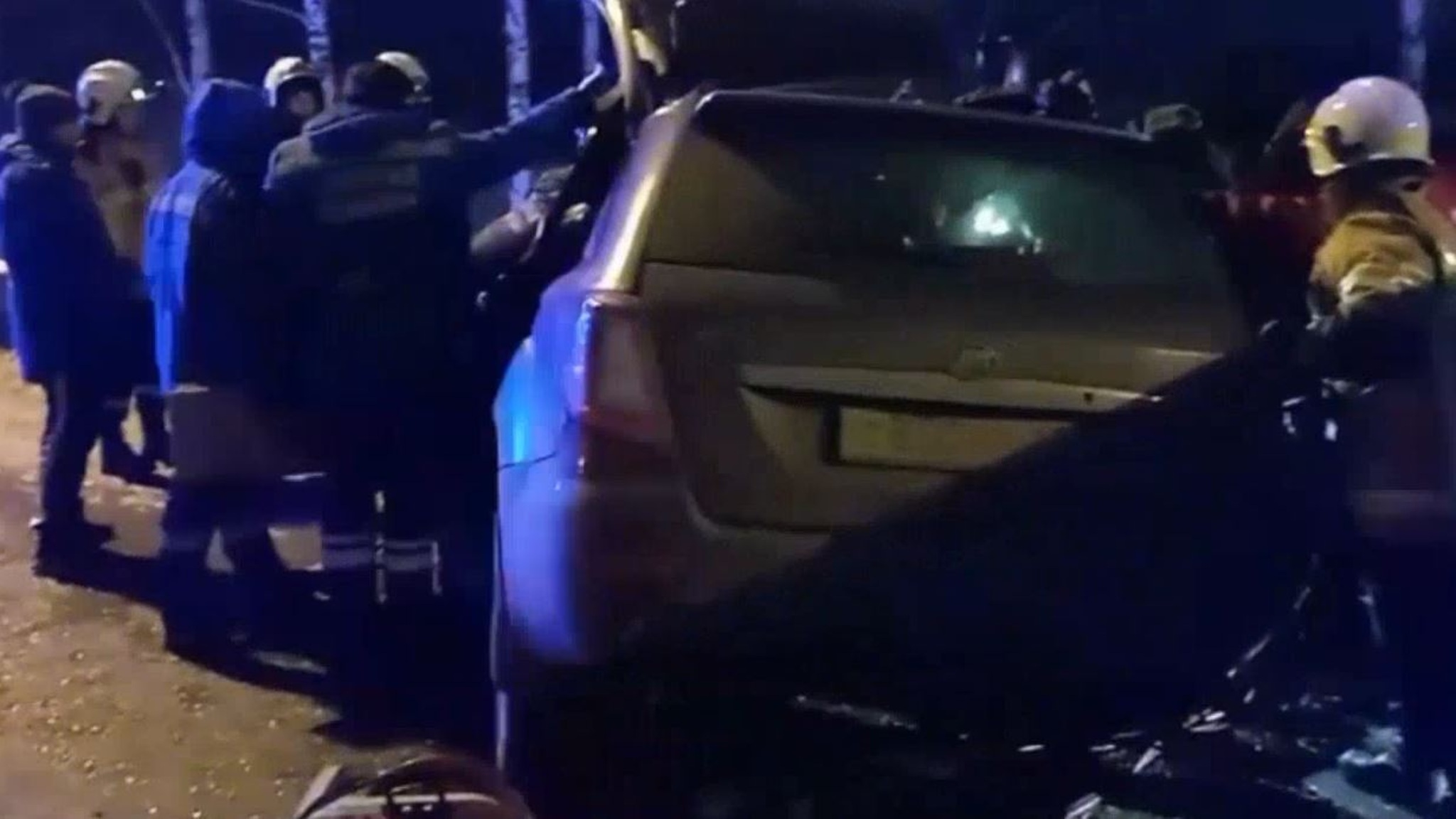 На автодороге "Вятка" в Медведевском районе столкнулись 4 автомобиля