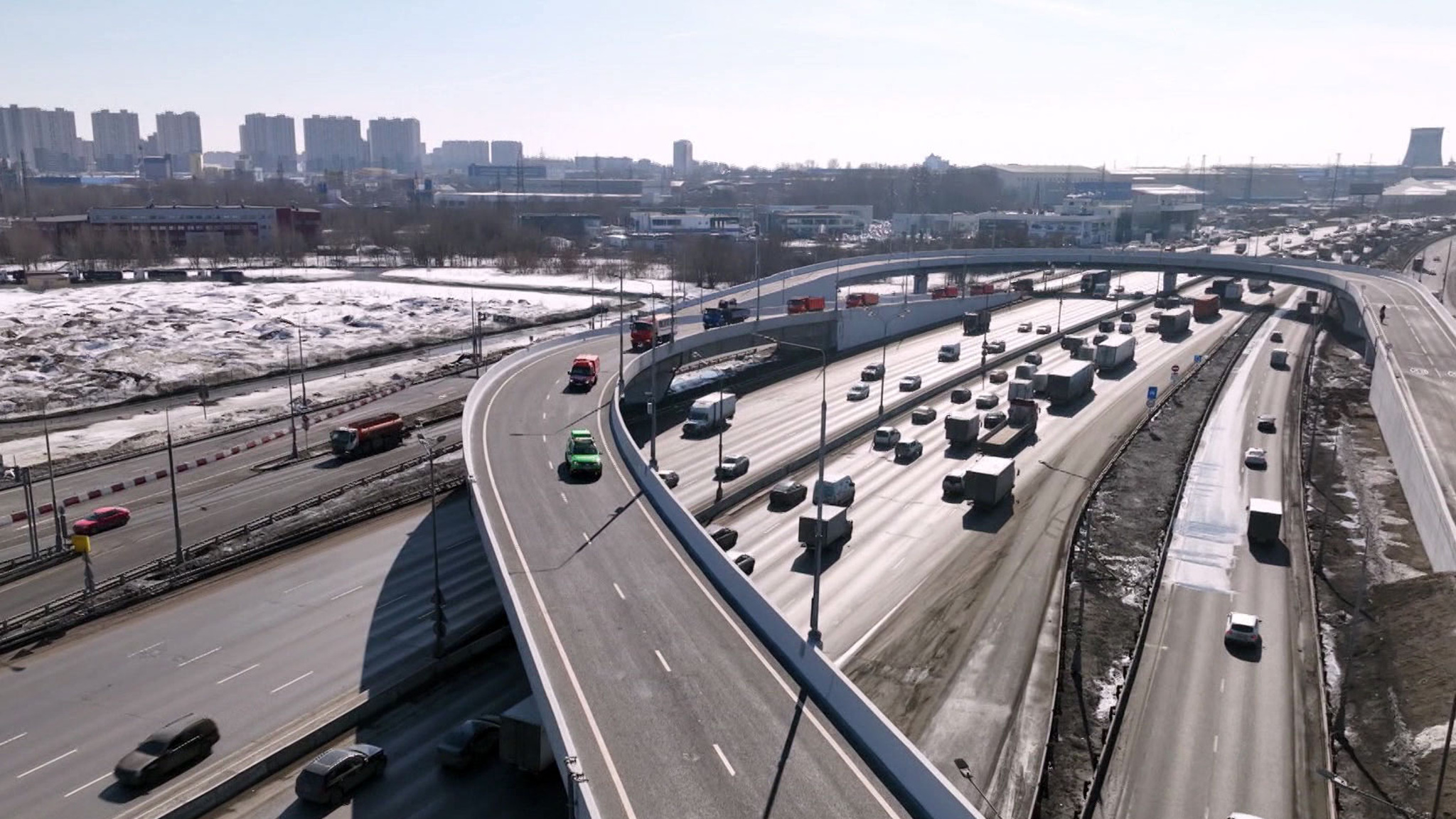 В Москве открылась новая развязка на юго-востоке МКАД
