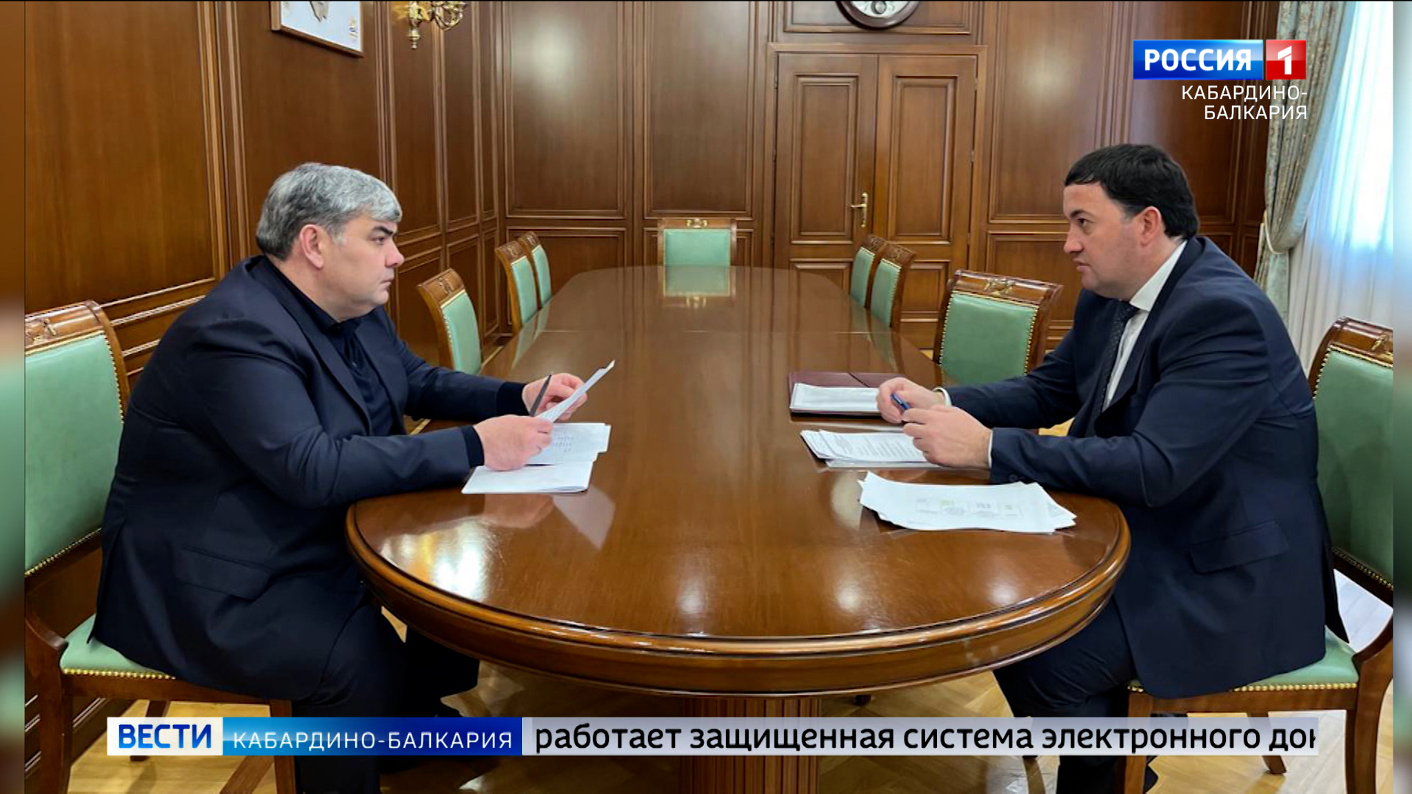 Казбек Коков провел встречу с руководителем Службы ОДМС КБР Борисом Муртазовым