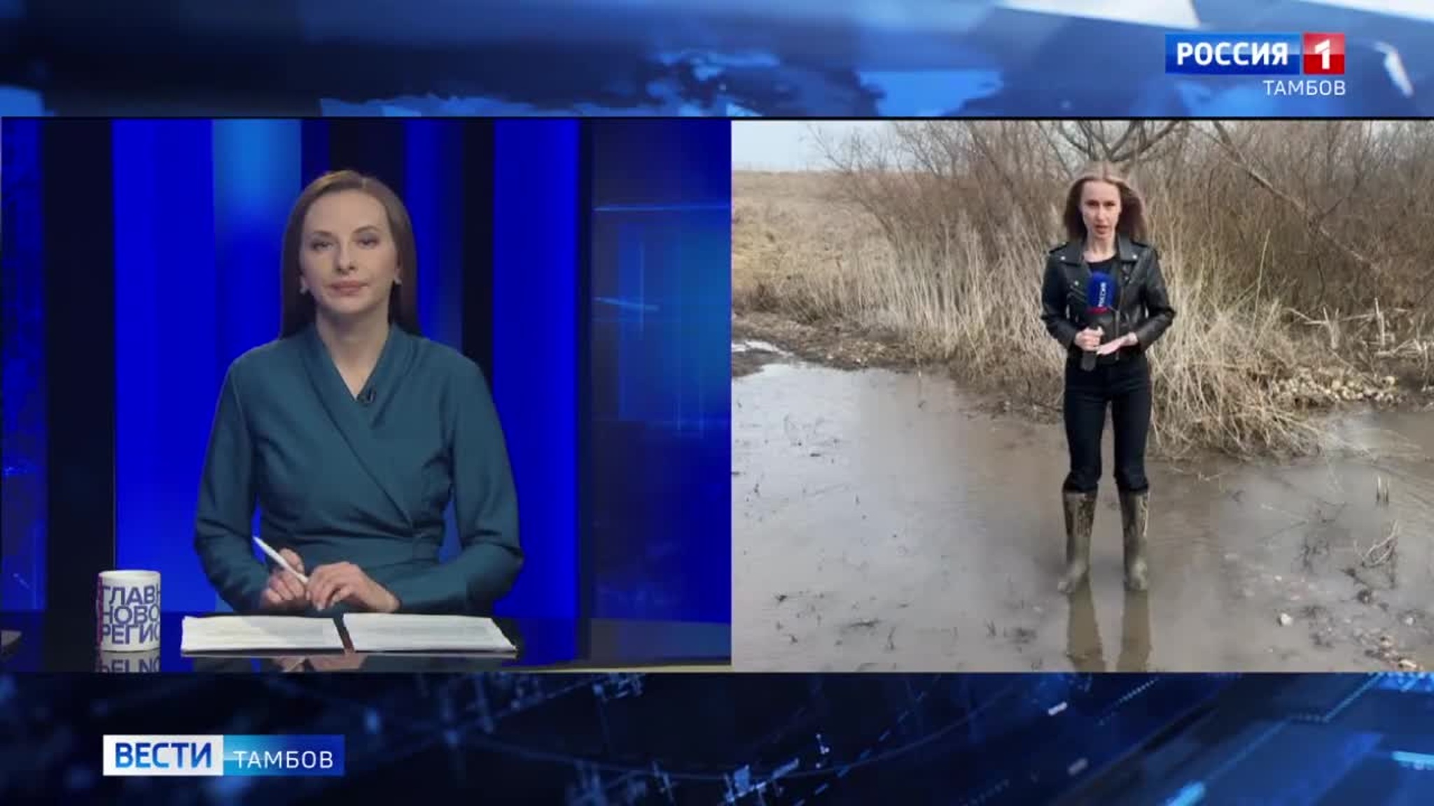 Жители Недобровки в Ржаксинском округе утопают в талых водах
