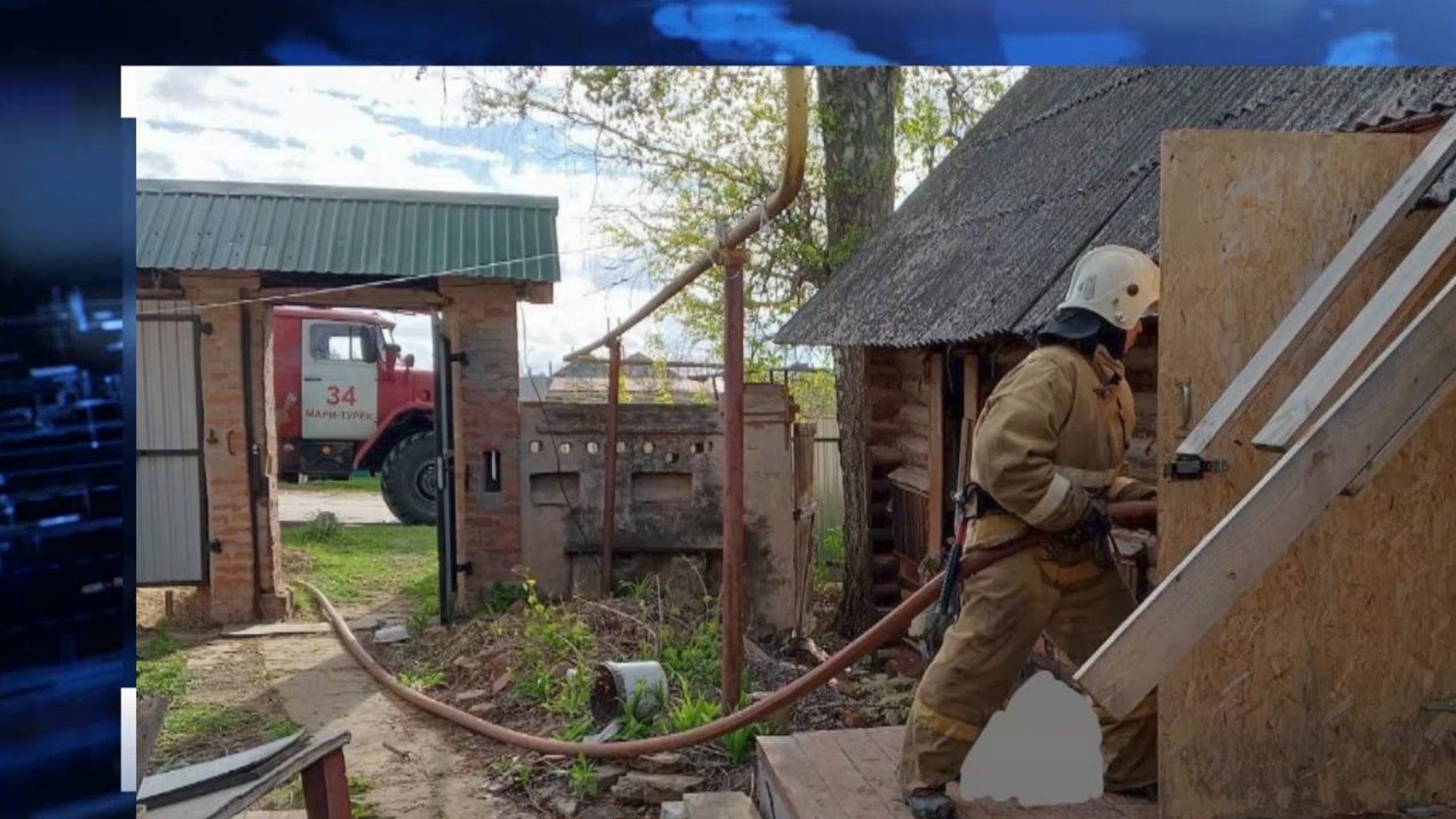 Двое мужчин погибли при пожаре в частном доме в Мари-Туреке