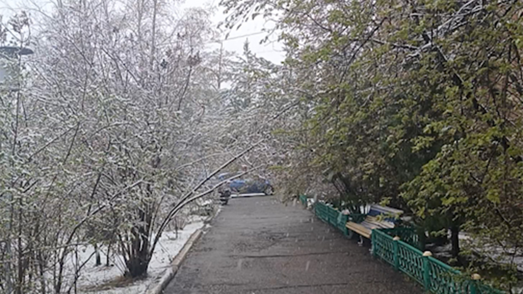 Осадки в виде мокрого снега и дождя прошли почти во всех районах Забайкалья