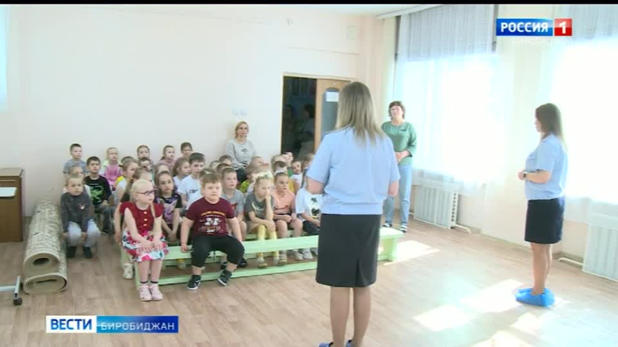 В 44-м детском саду Биробиджана прошел урок по правилам дорожного движения