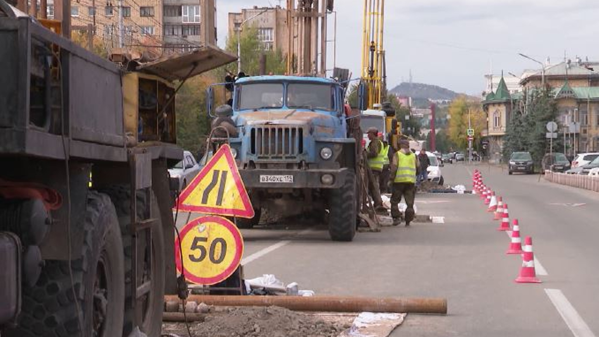 В Красноярске – сезон ремонта дорог