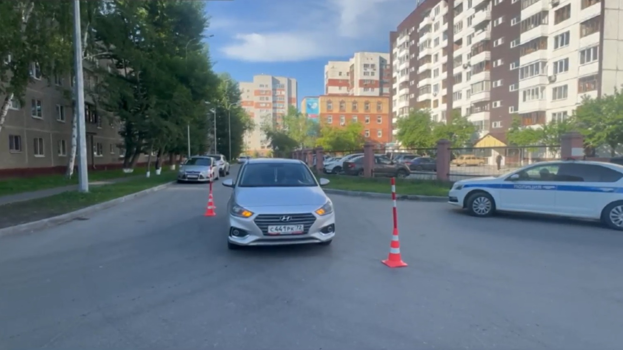 Травму головы получила 10-летняя тюменка в ДТП