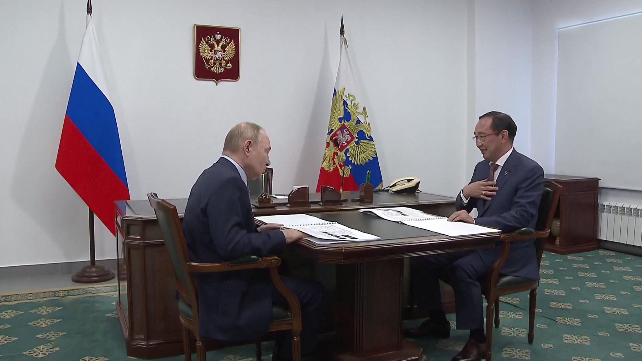 В Якутии Путина ждали все и везде
