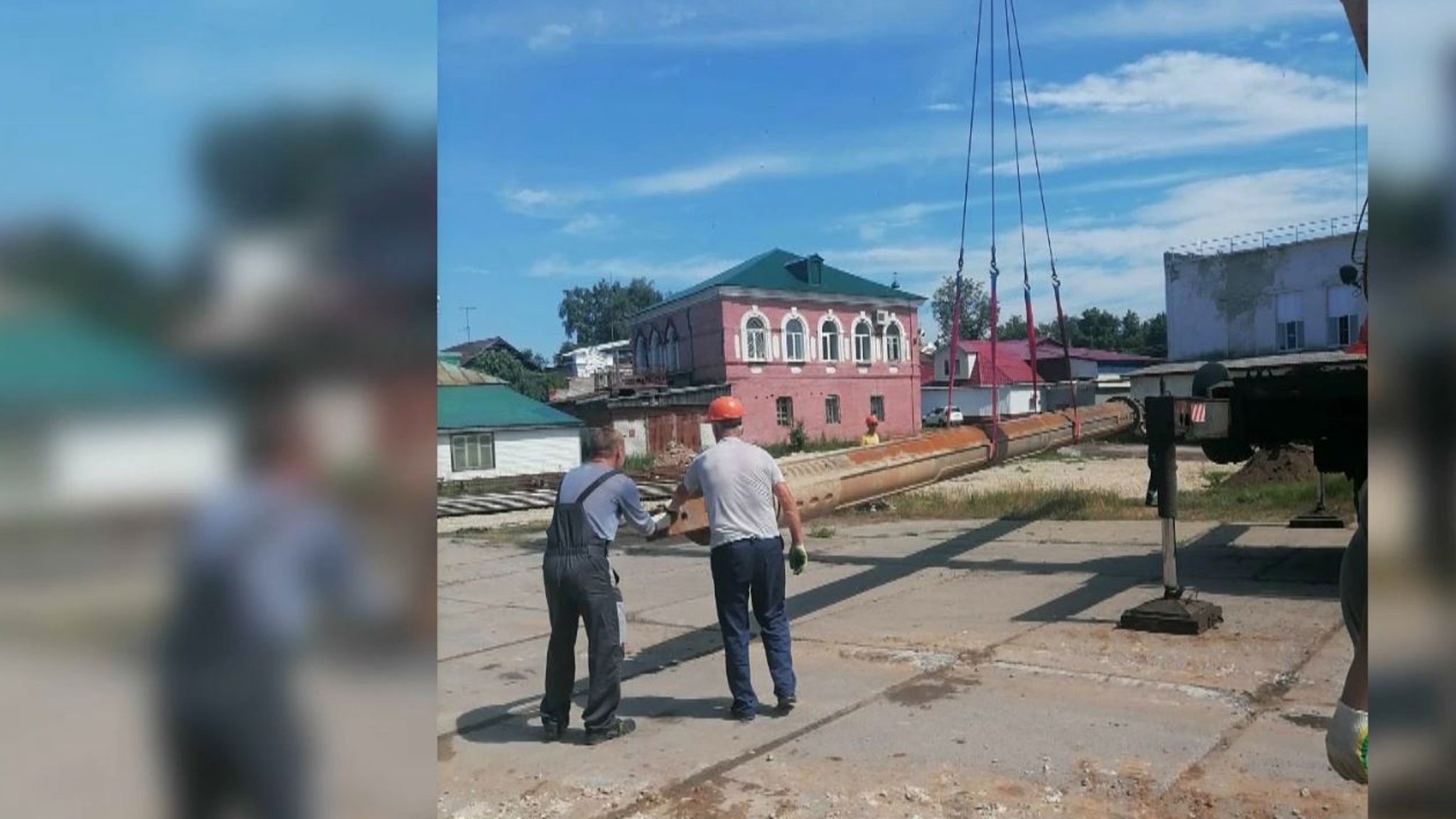 В Юрине идет подготовка к установке свай для моста