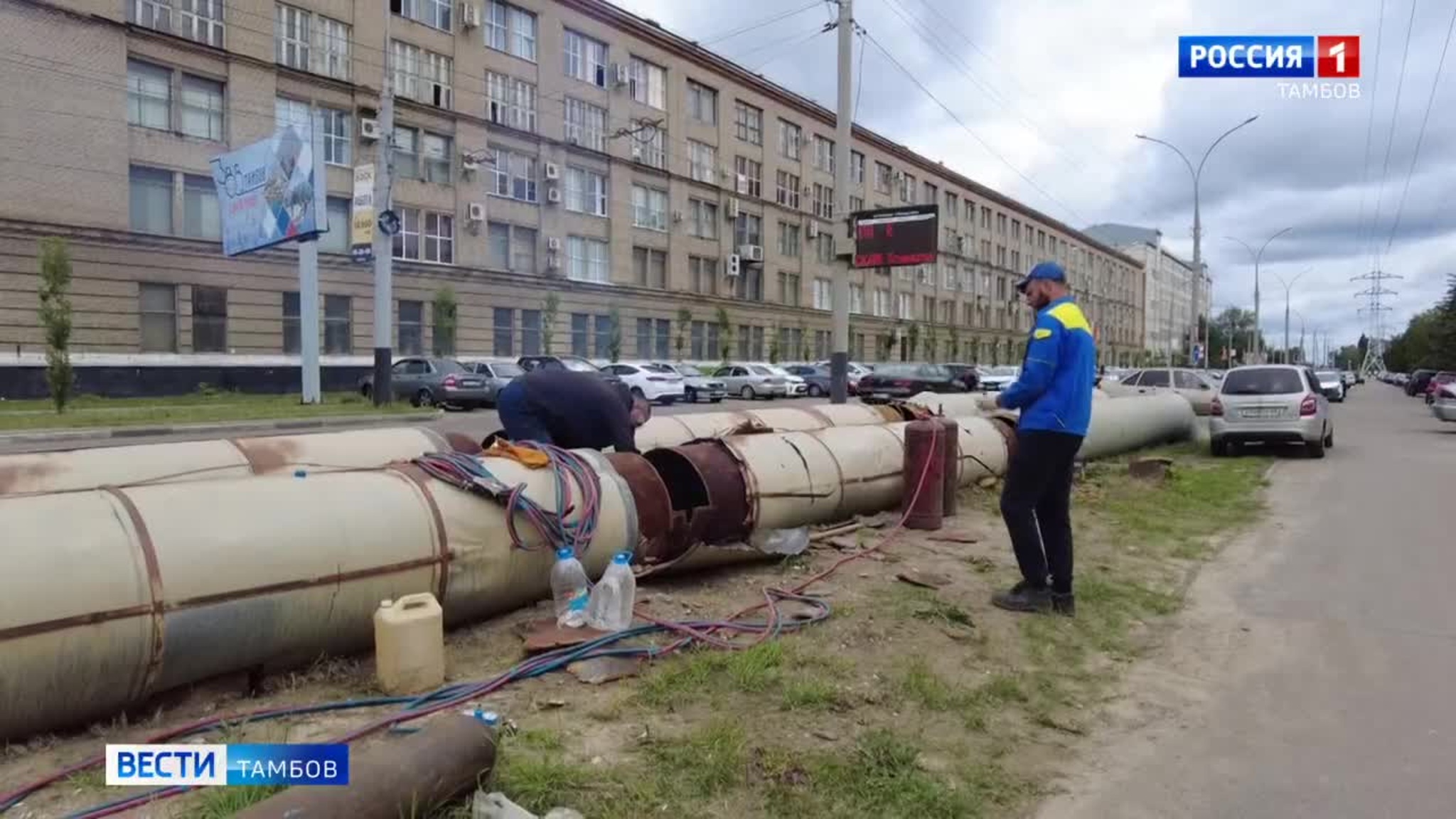 Надземную тепломагистраль на Моршанском шоссе заменят впервые за 20 лет