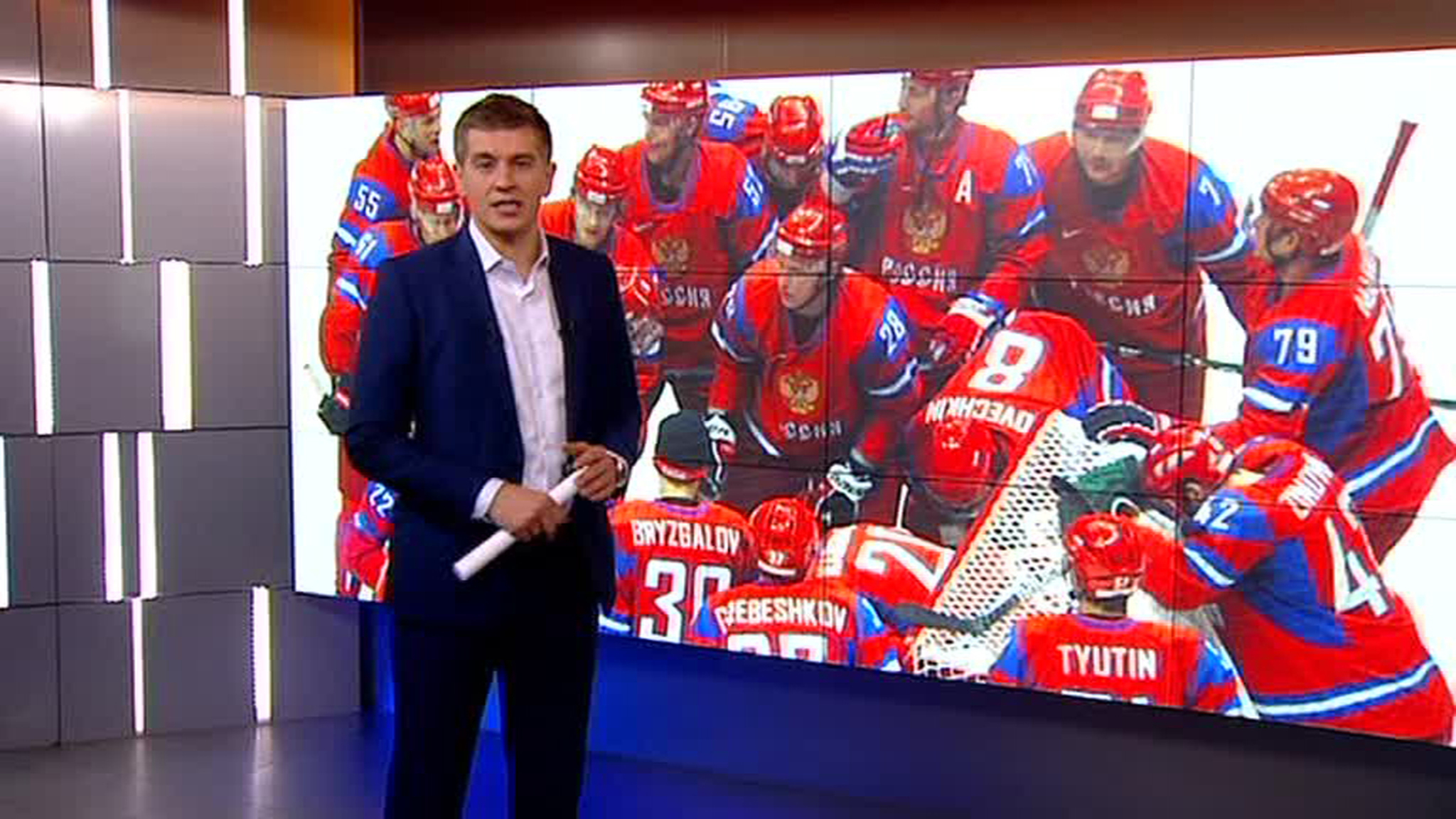 Новости на т/к "Россия 24". стена спорт