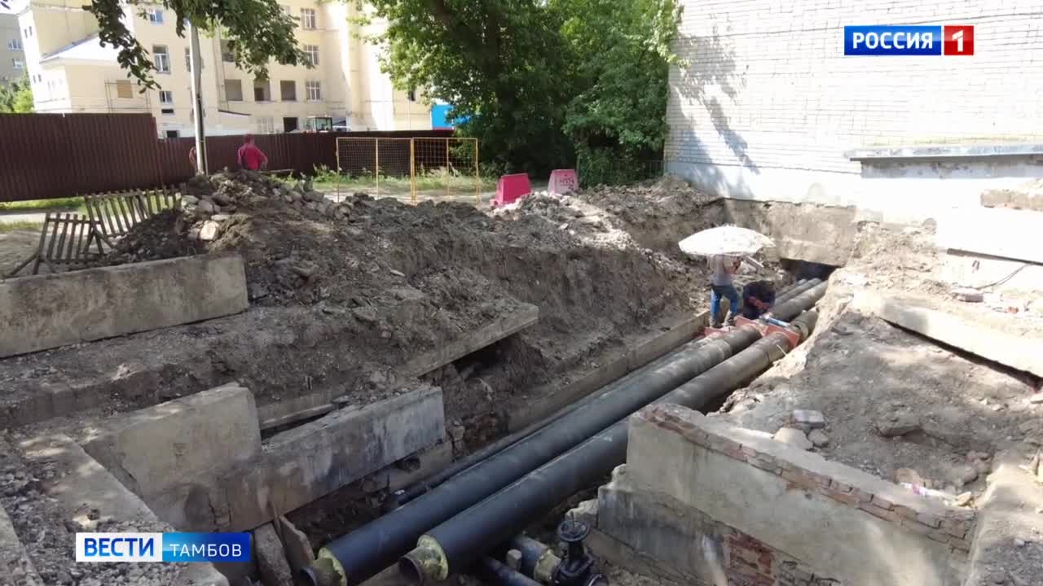 На юге Тамбова идет замена старых теплосетей