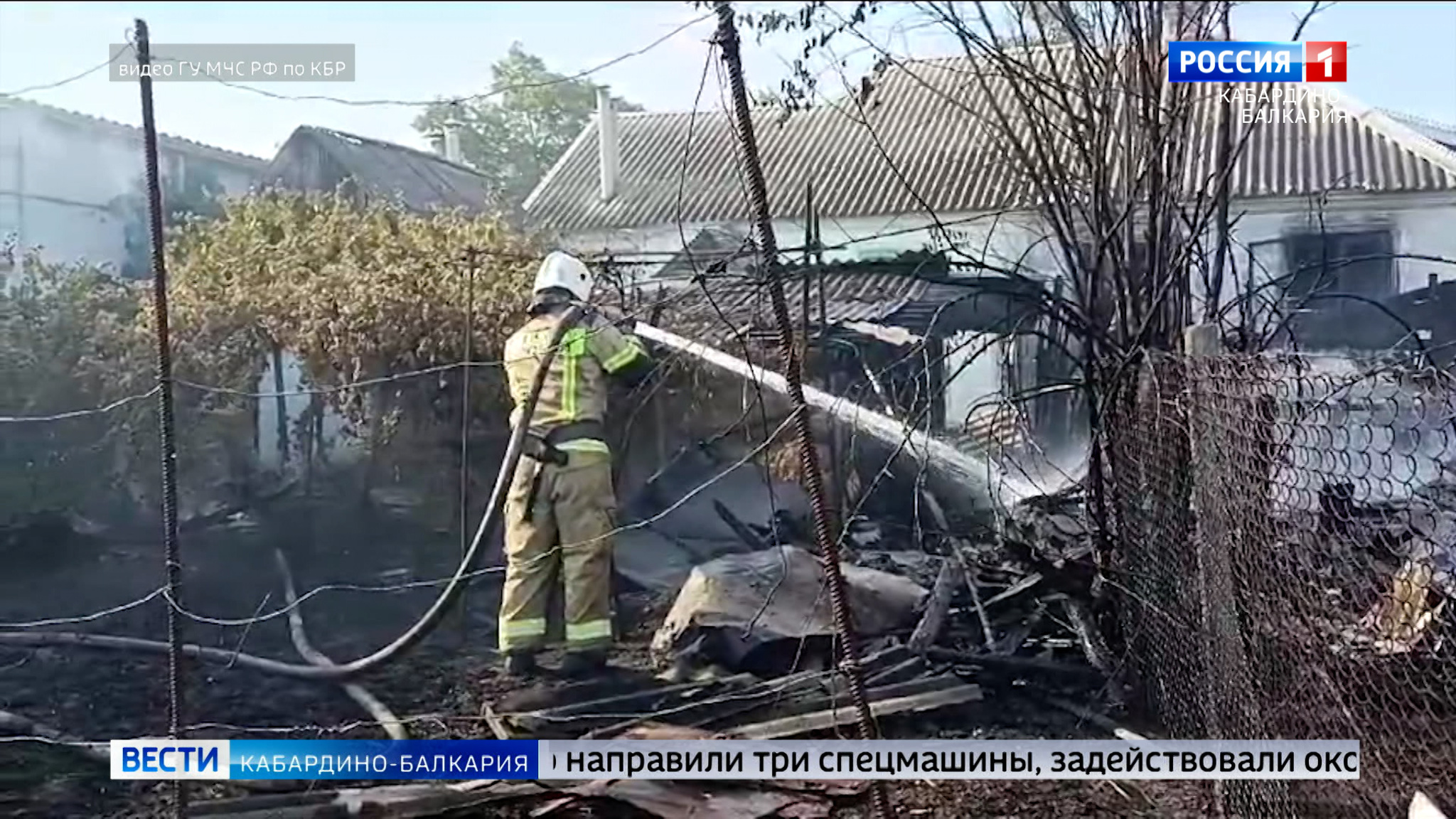 В Прохладном потушили пожар