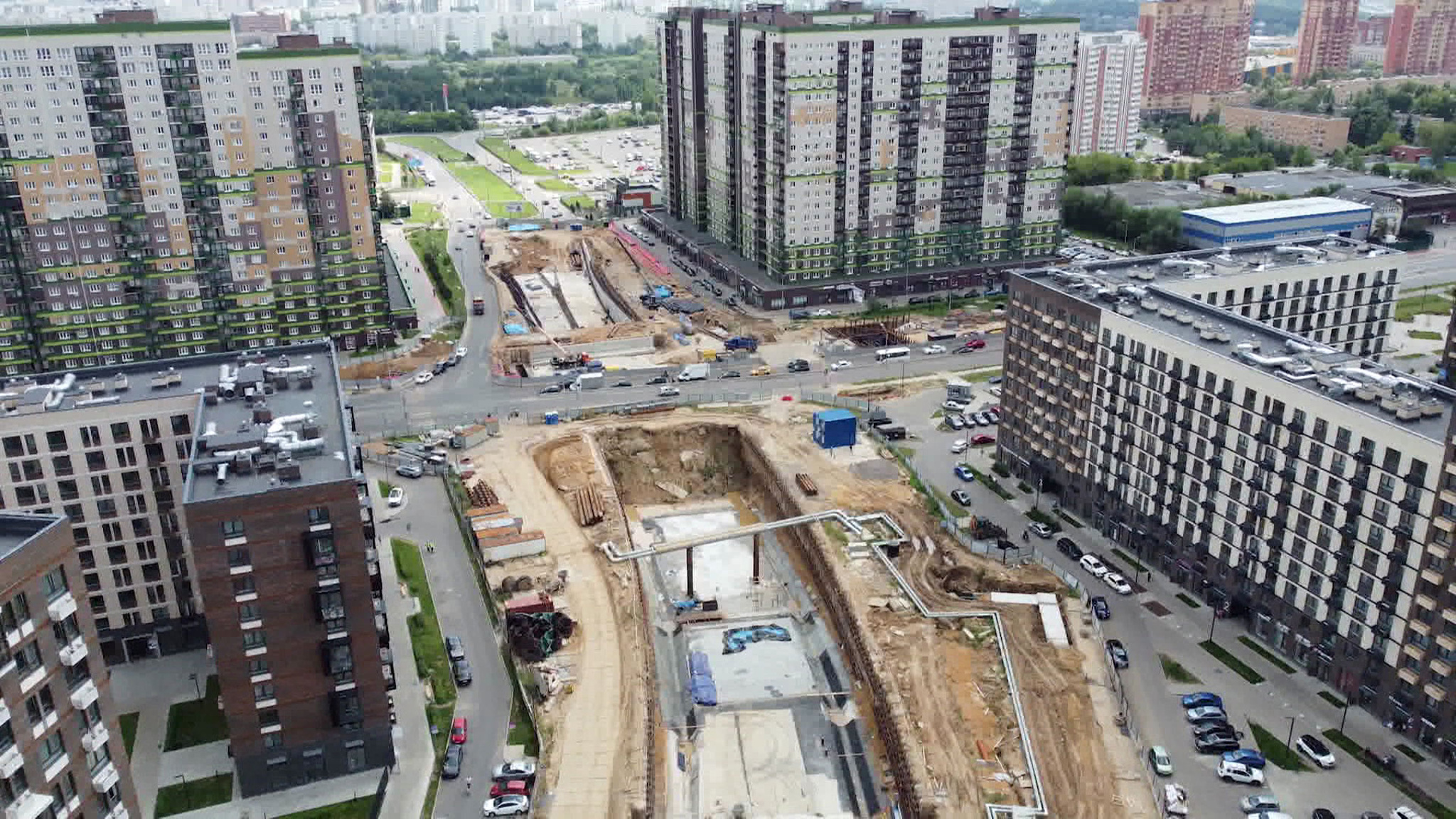 В Красногорске возводят сверхсовременную дорогу